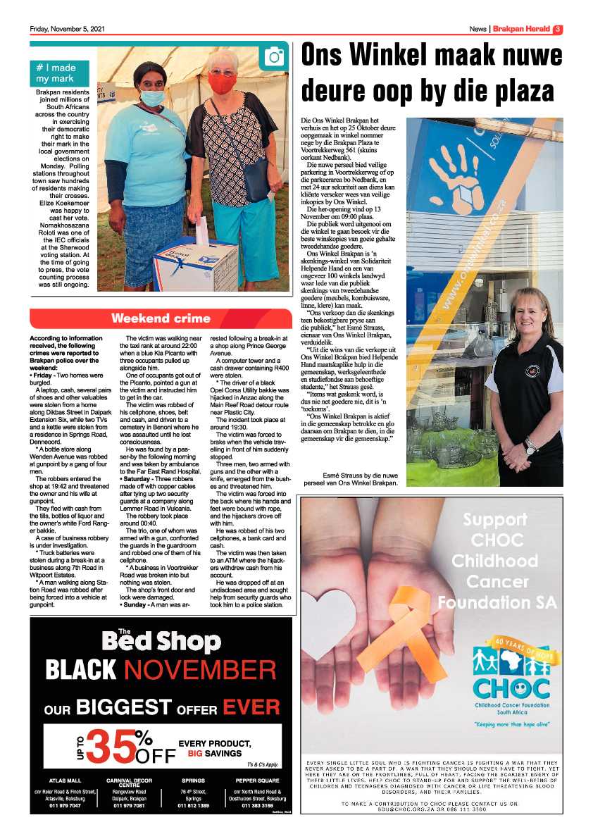 Brakpan Herald 05 November 2021 page 3