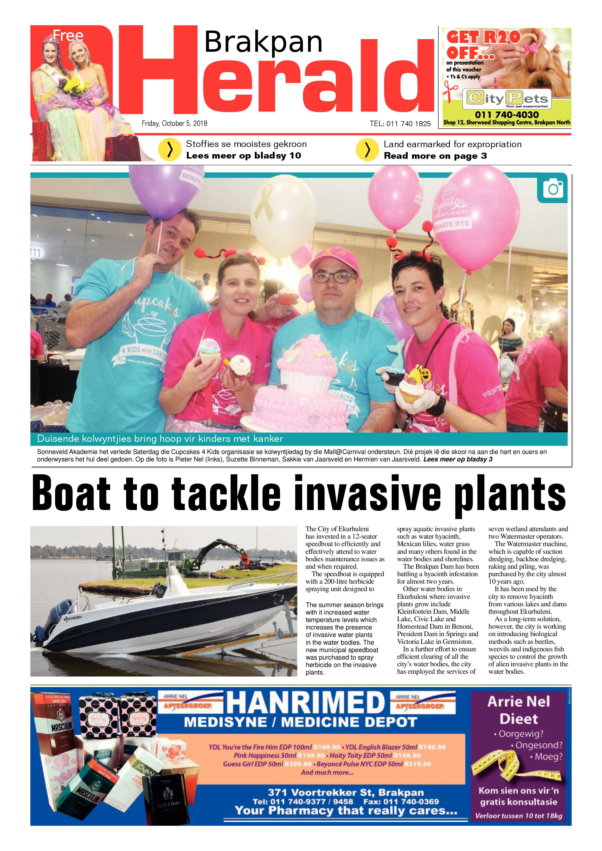 Brakpan Herald 05 October 2018 page 1