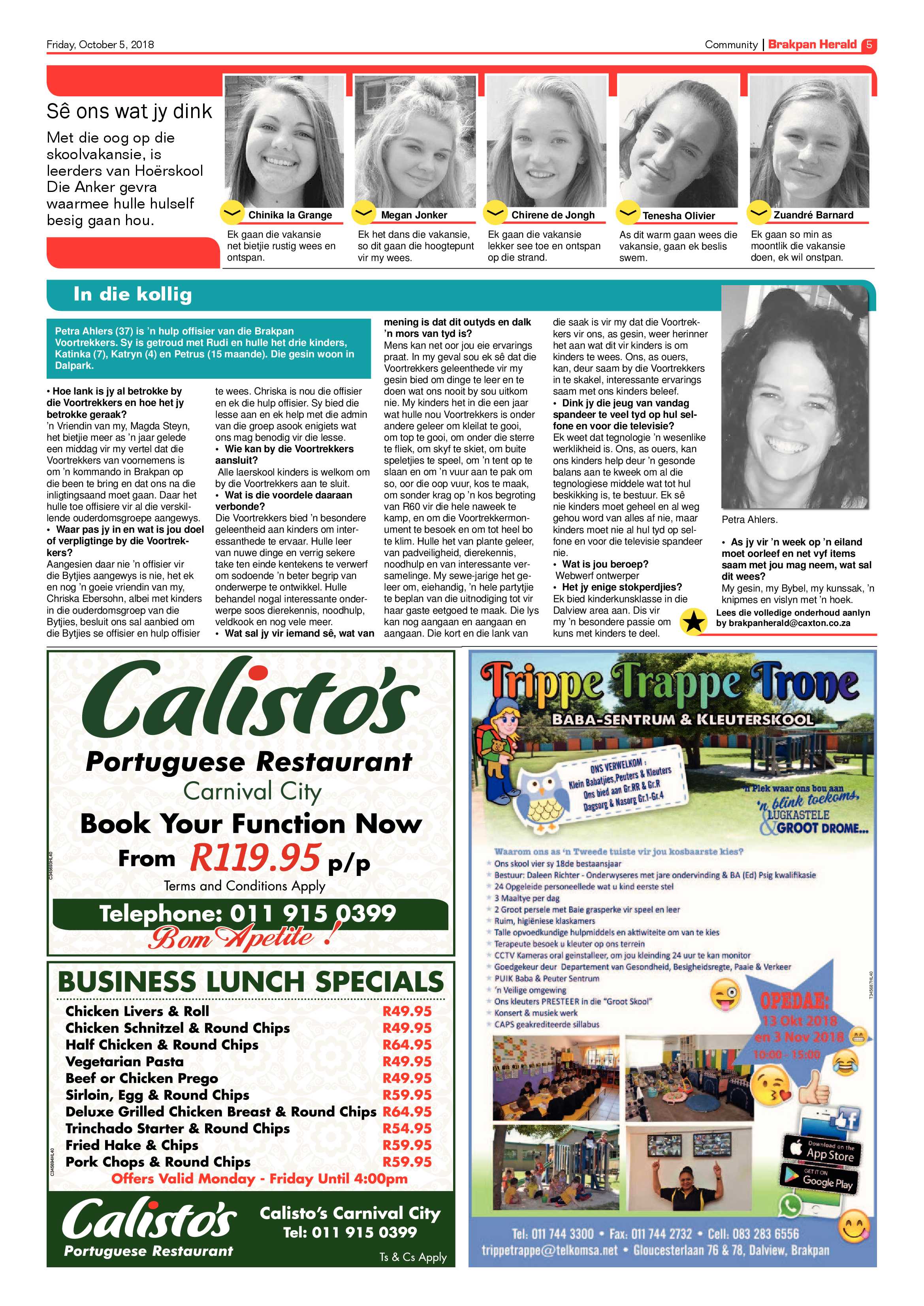 Brakpan Herald 05 October 2018 page 5