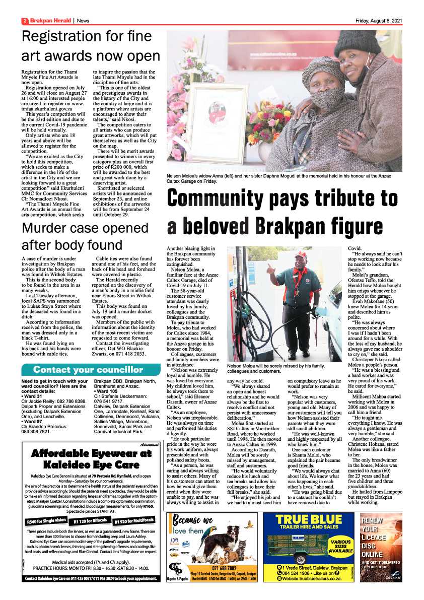 Brakpan Herald 06 August 2021 page 2