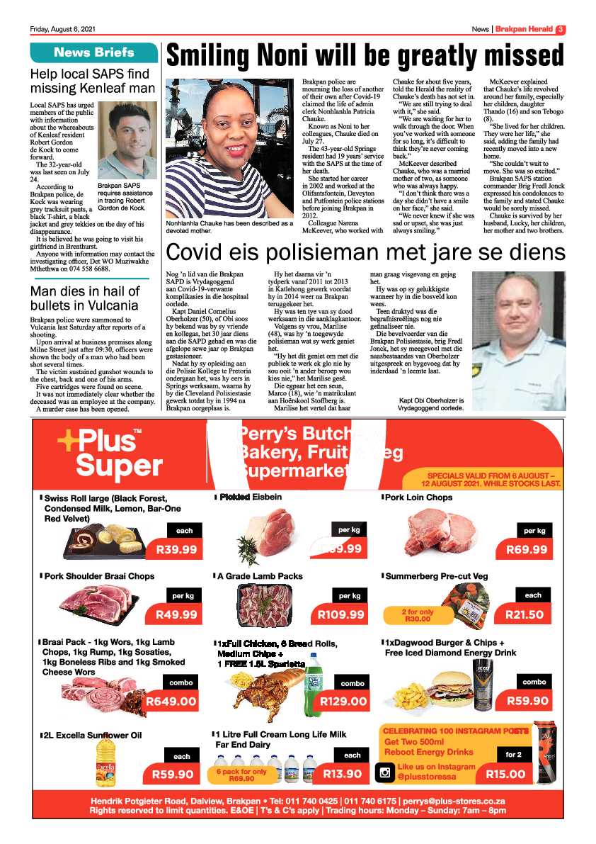 Brakpan Herald 06 August 2021 page 3