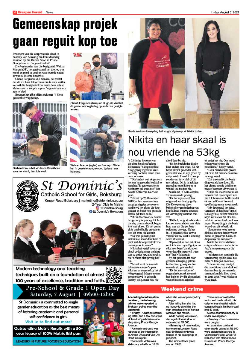 Brakpan Herald 06 August 2021 page 4