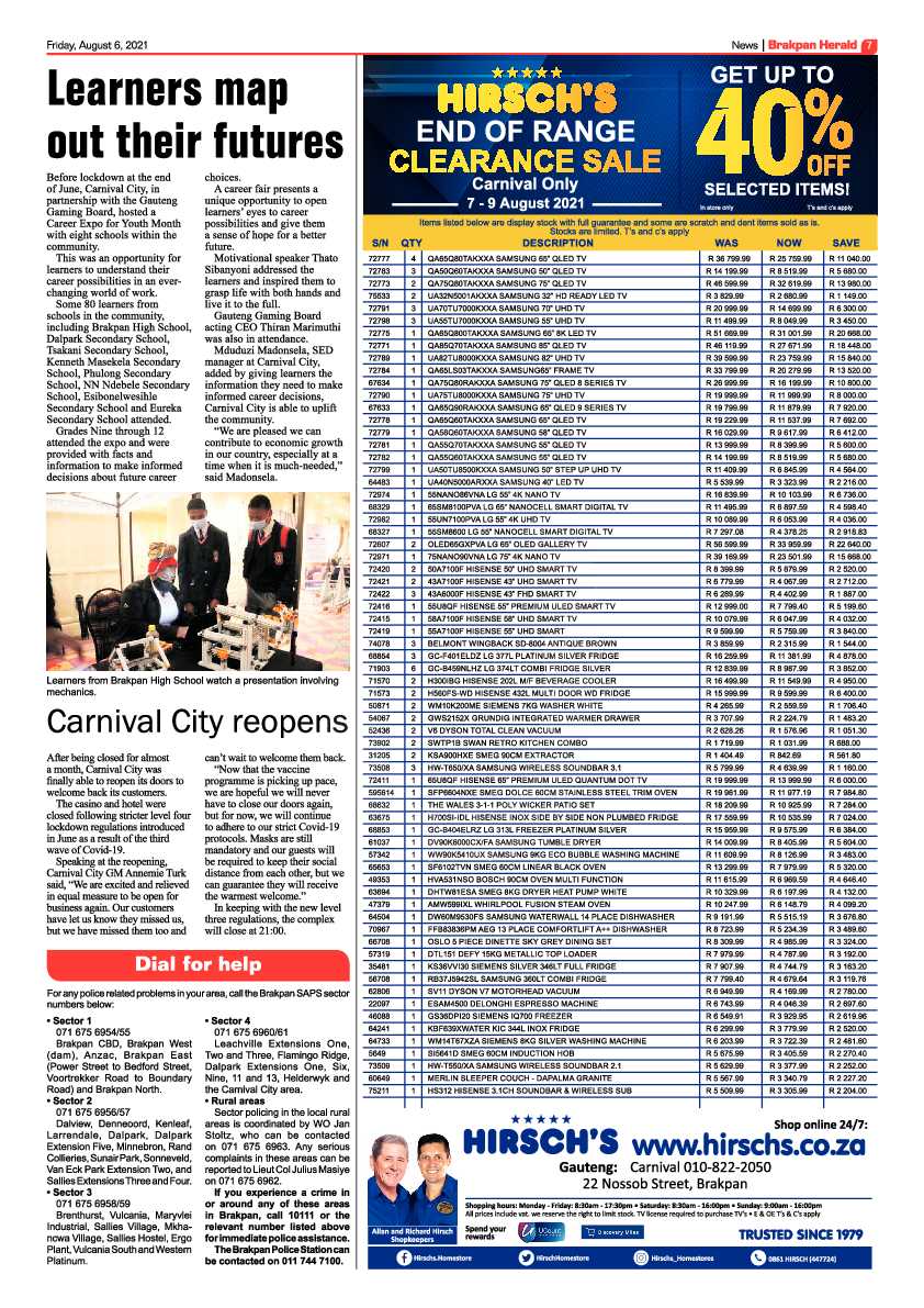 Brakpan Herald 06 August 2021 page 7