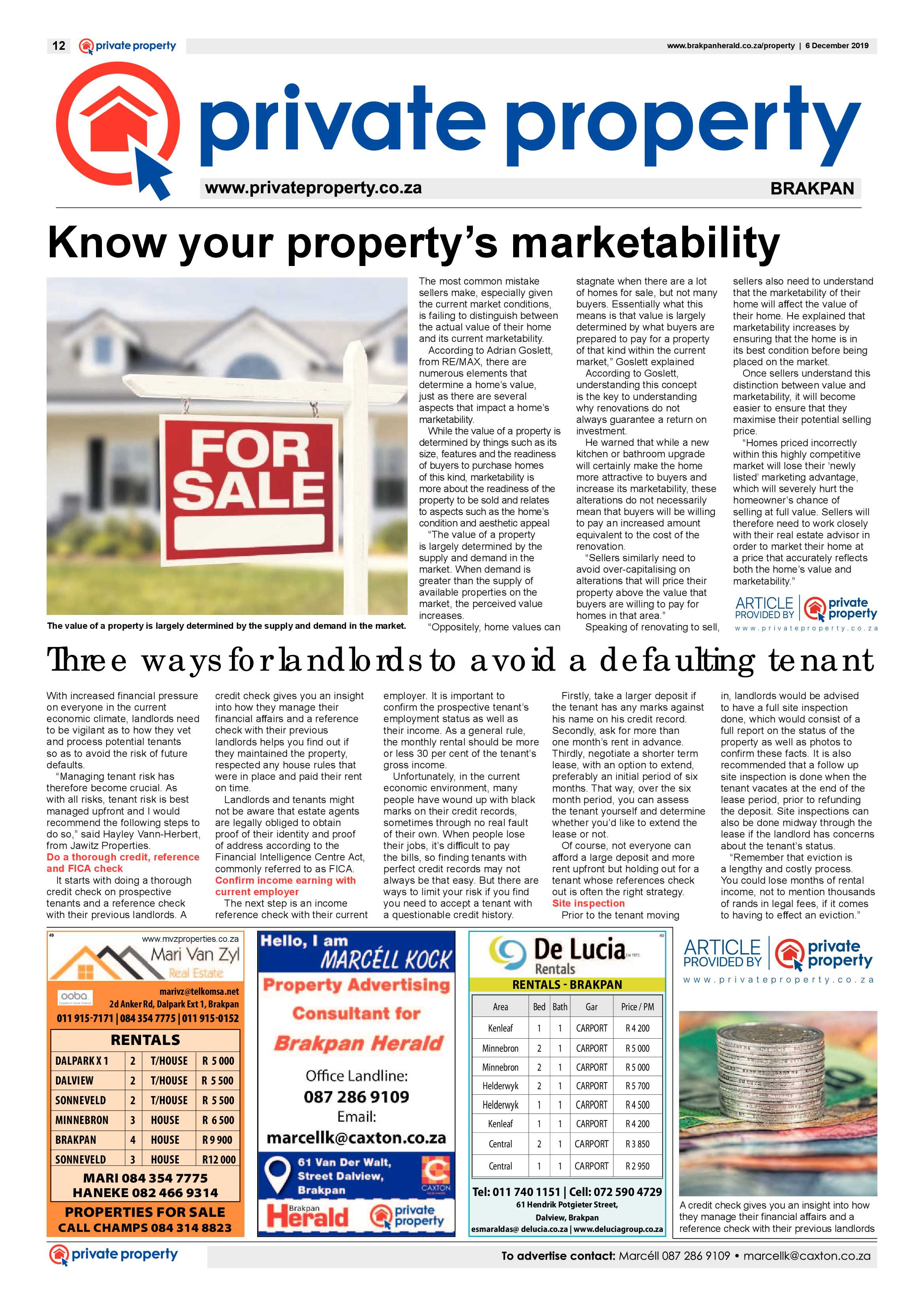 Brakpan Herald 06 December 2018 page 12
