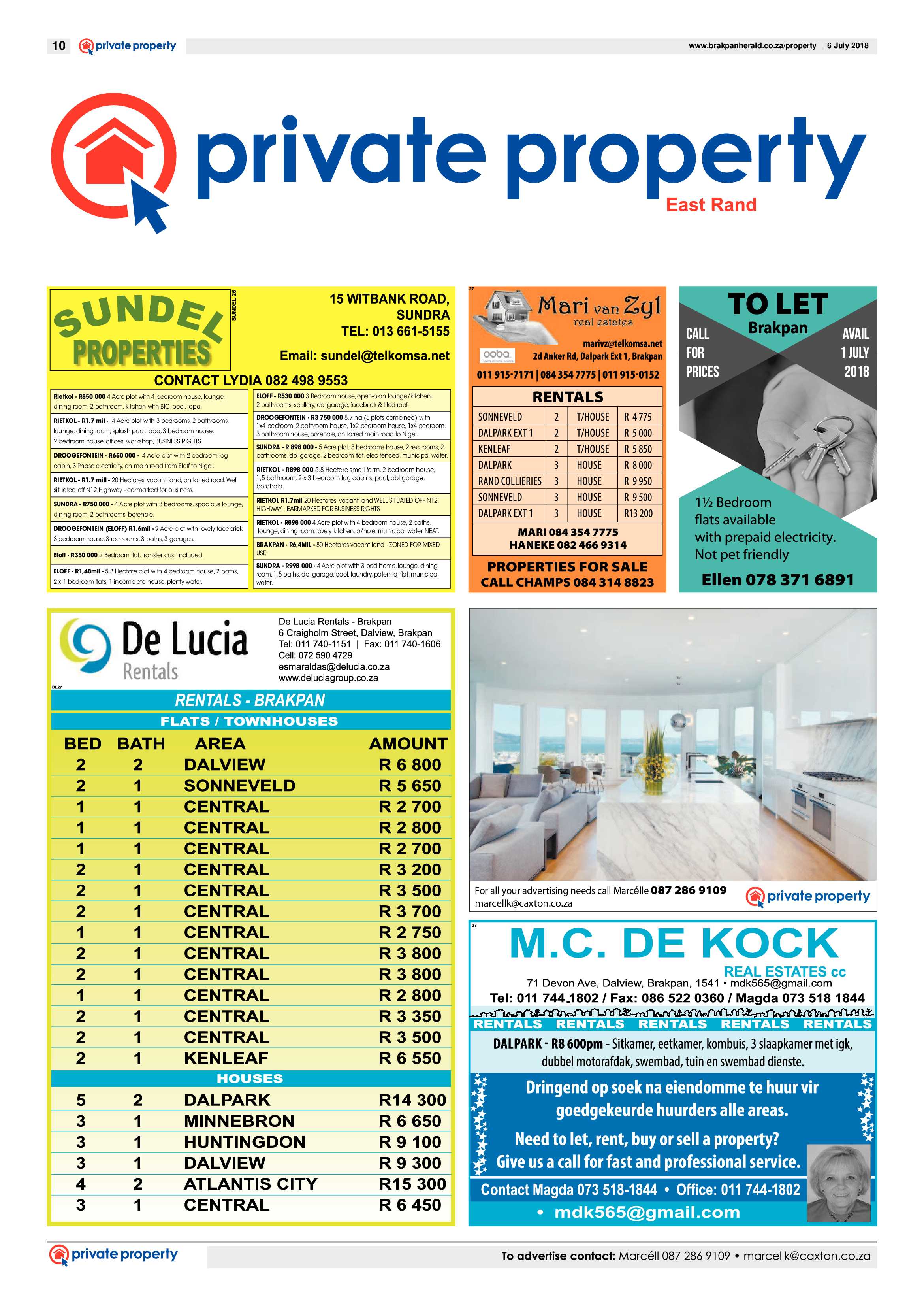Brakpan Herald 06 July 2018 page 10