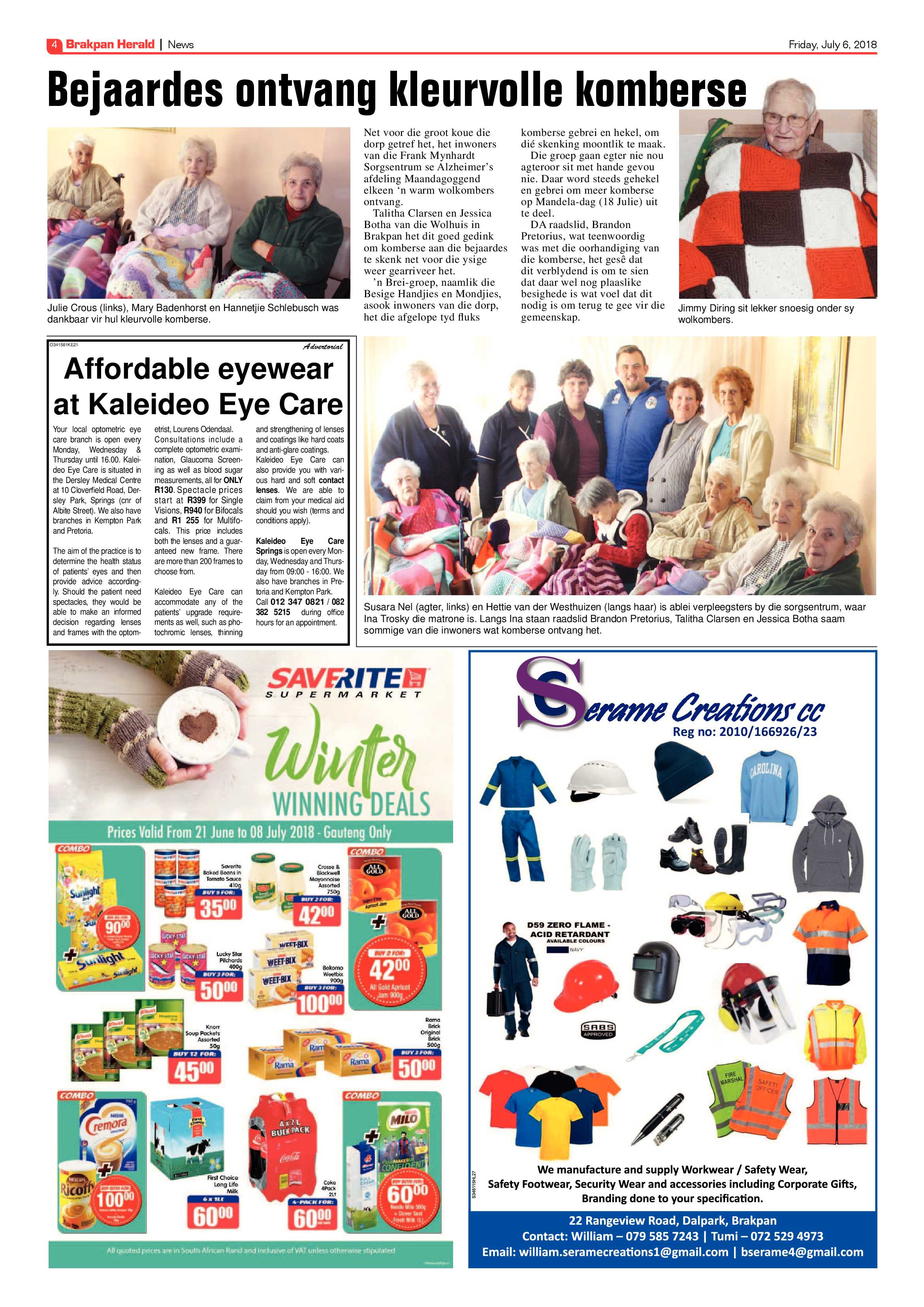 Brakpan Herald 06 July 2018 page 4
