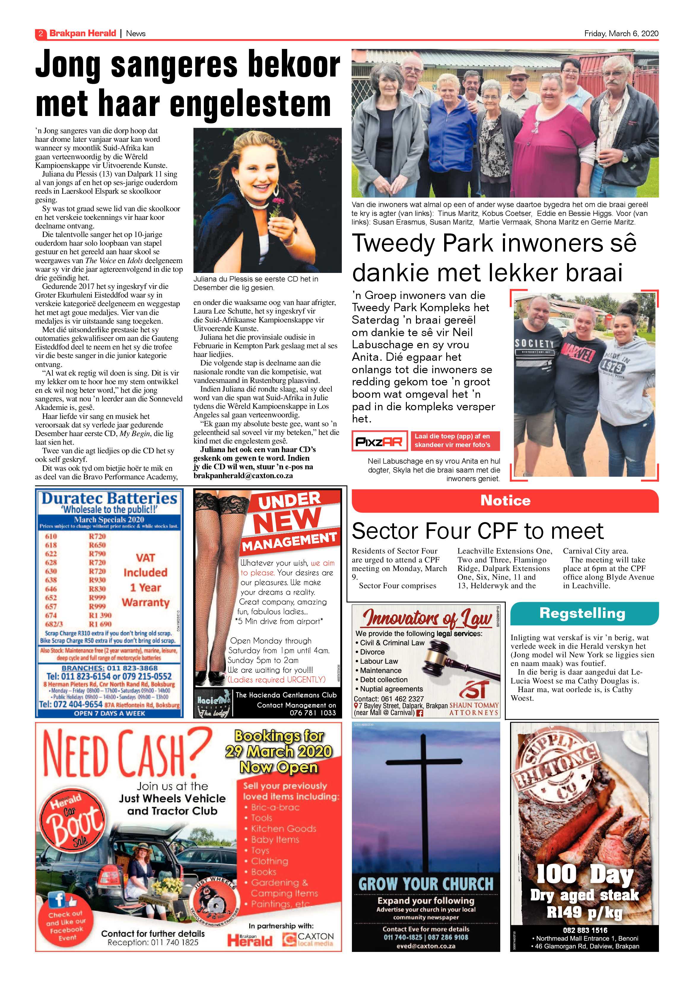 Brakpan Herald 06 March 2020 page 2