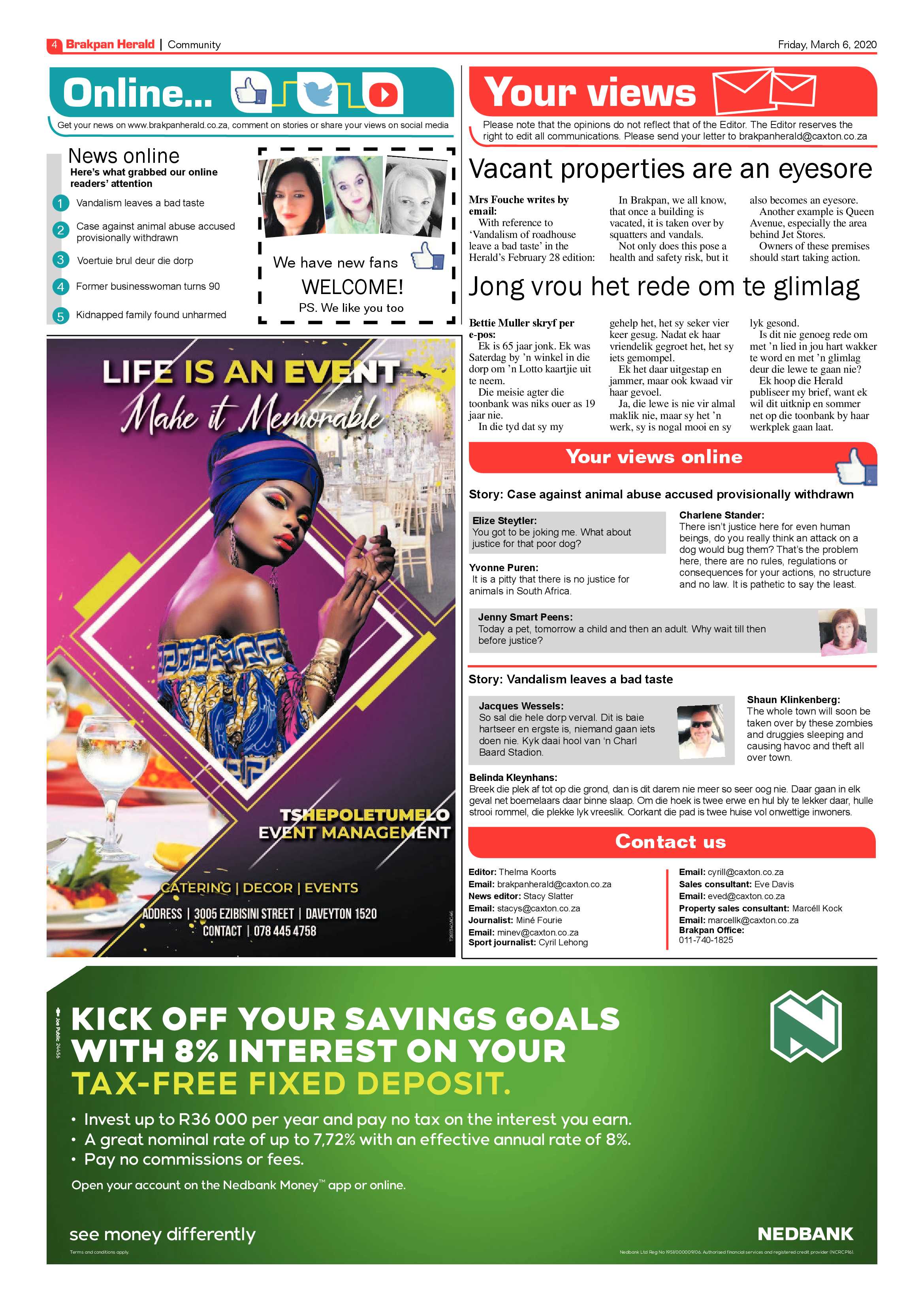 Brakpan Herald 06 March 2020 page 4