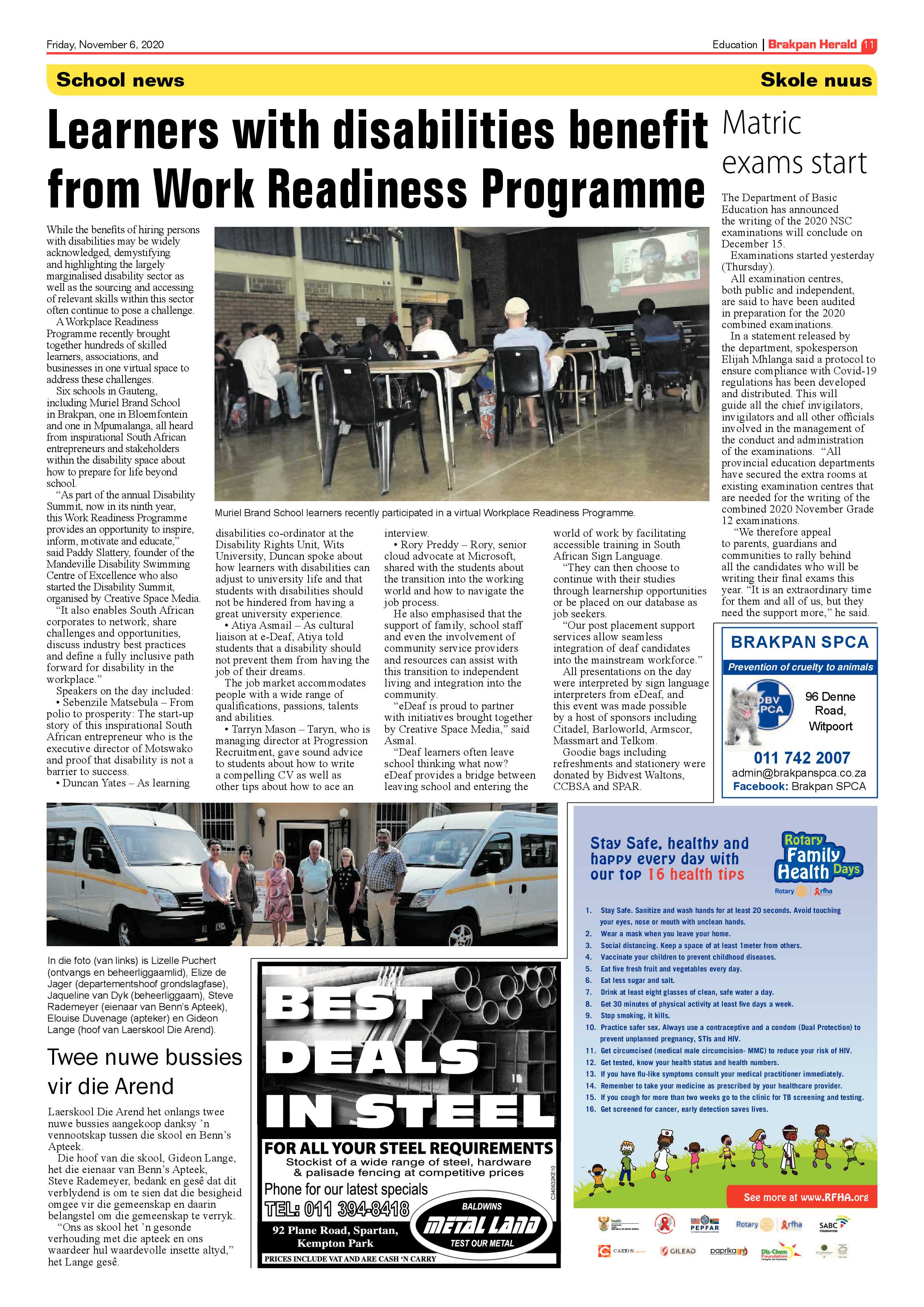 Brakpan Herald 06 November 2020 page 11