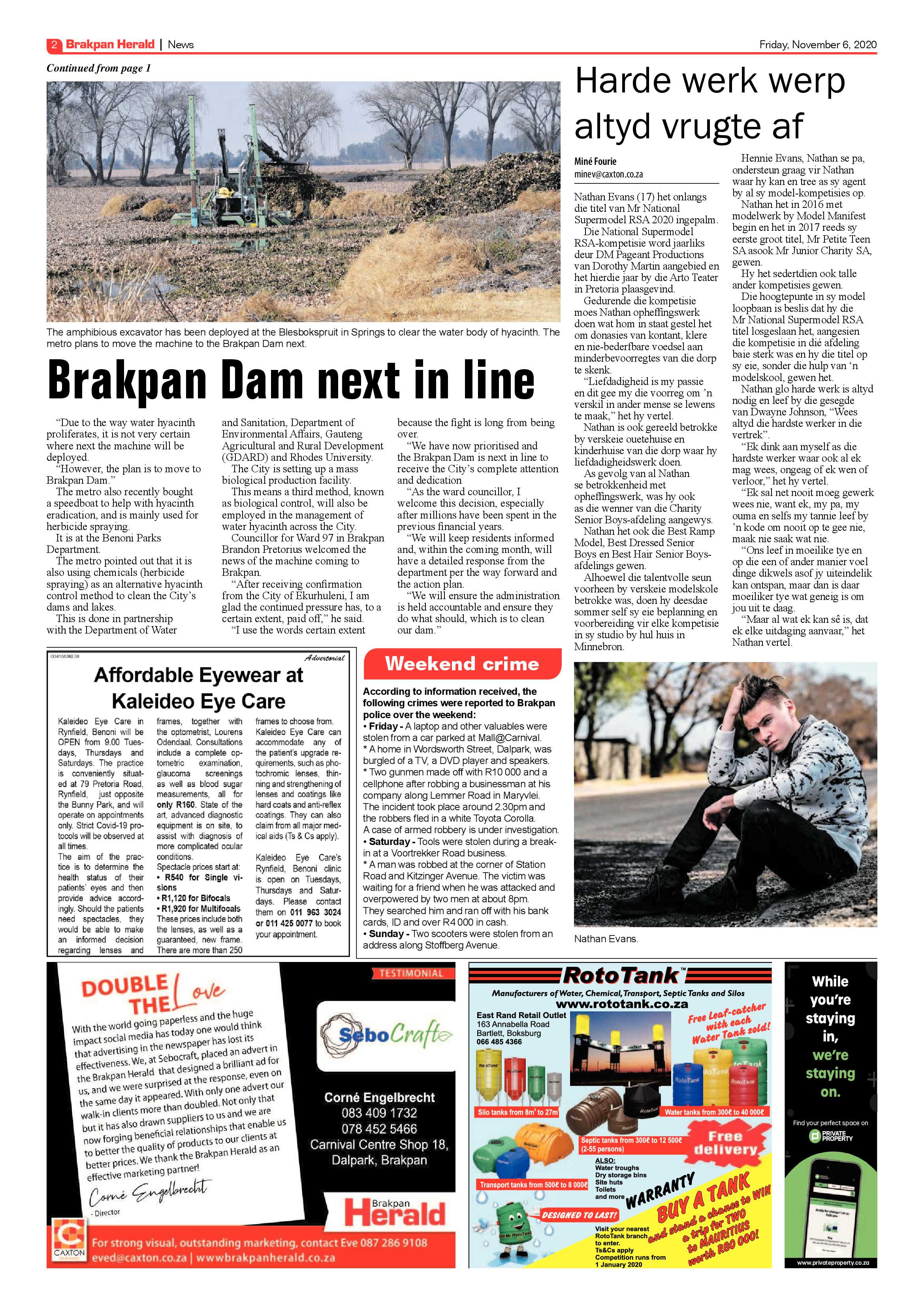 Brakpan Herald 06 November 2020 page 2