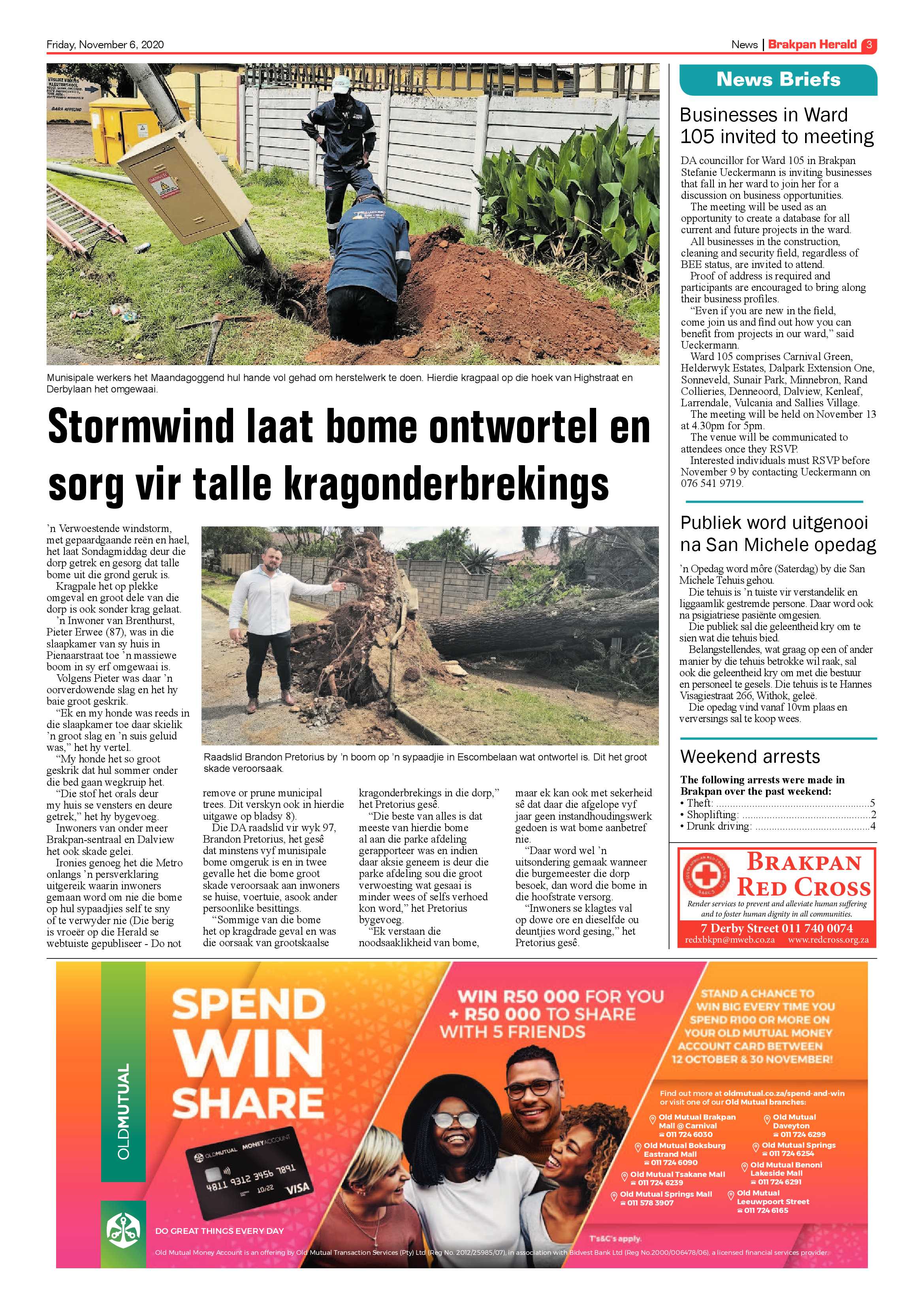 Brakpan Herald 06 November 2020 page 3