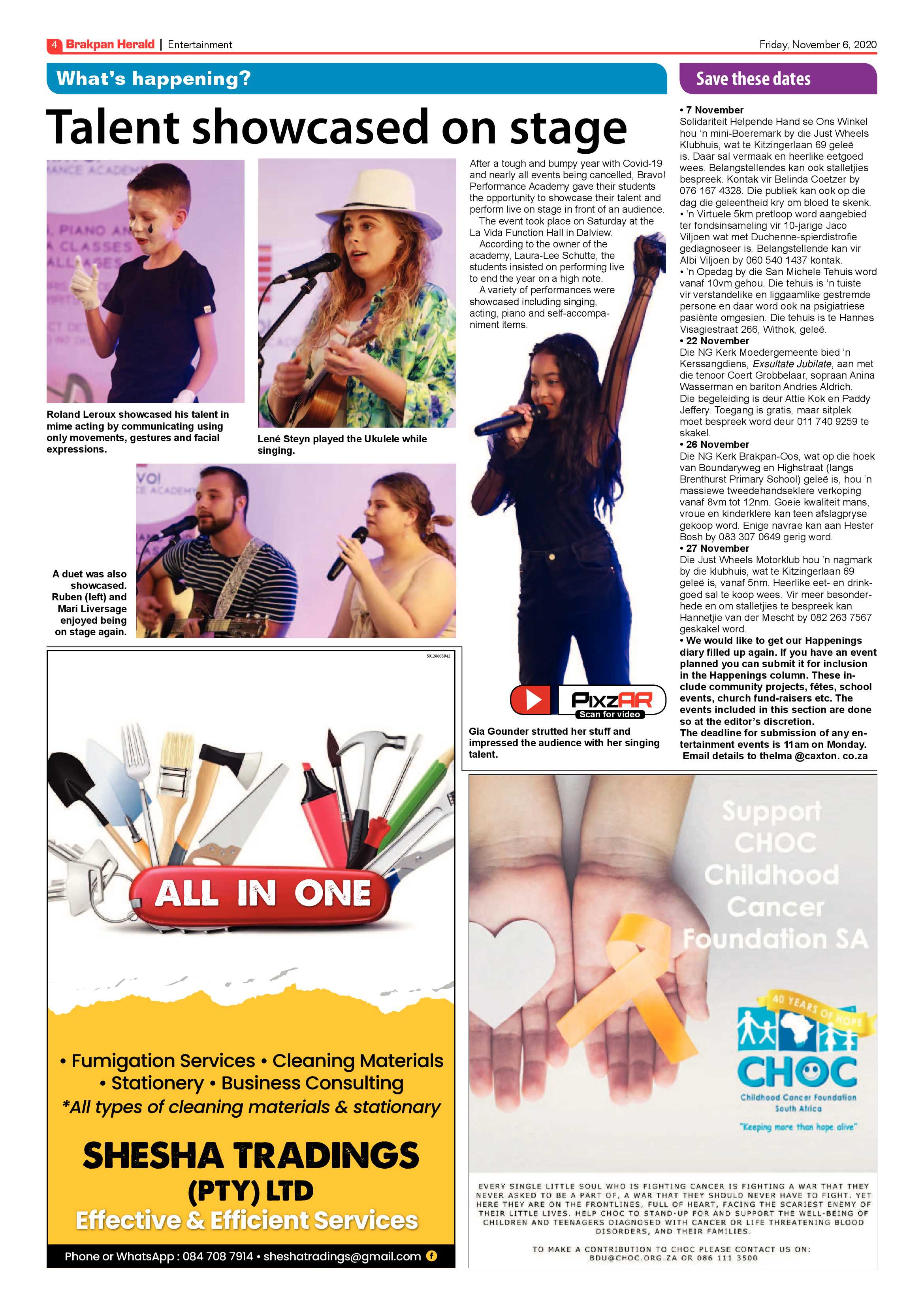 Brakpan Herald 06 November 2020 page 4