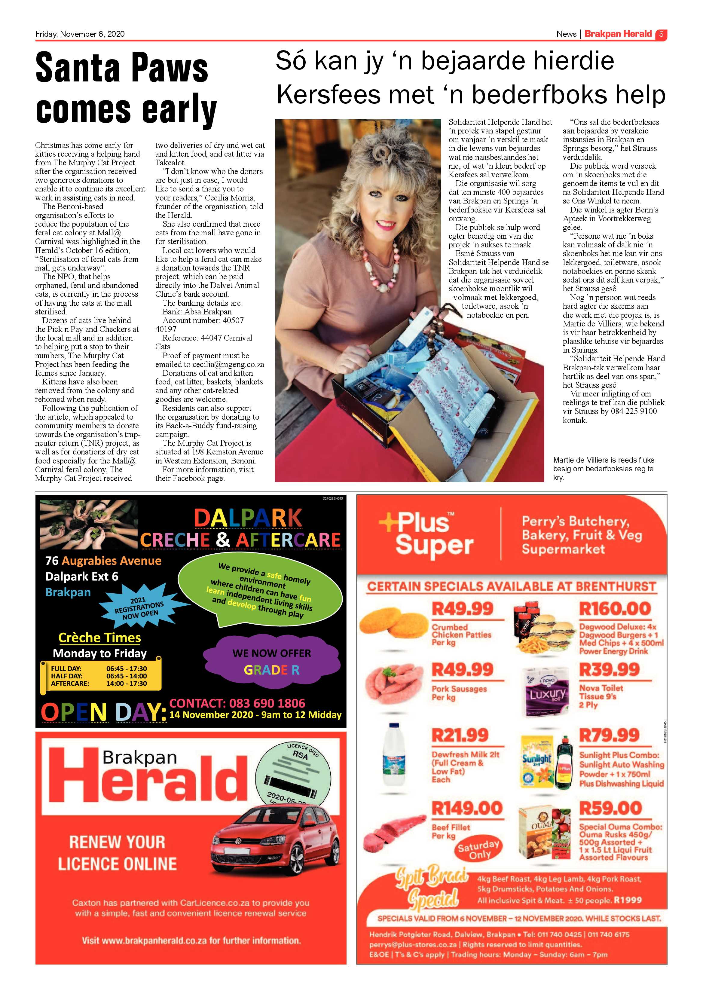 Brakpan Herald 06 November 2020 page 5