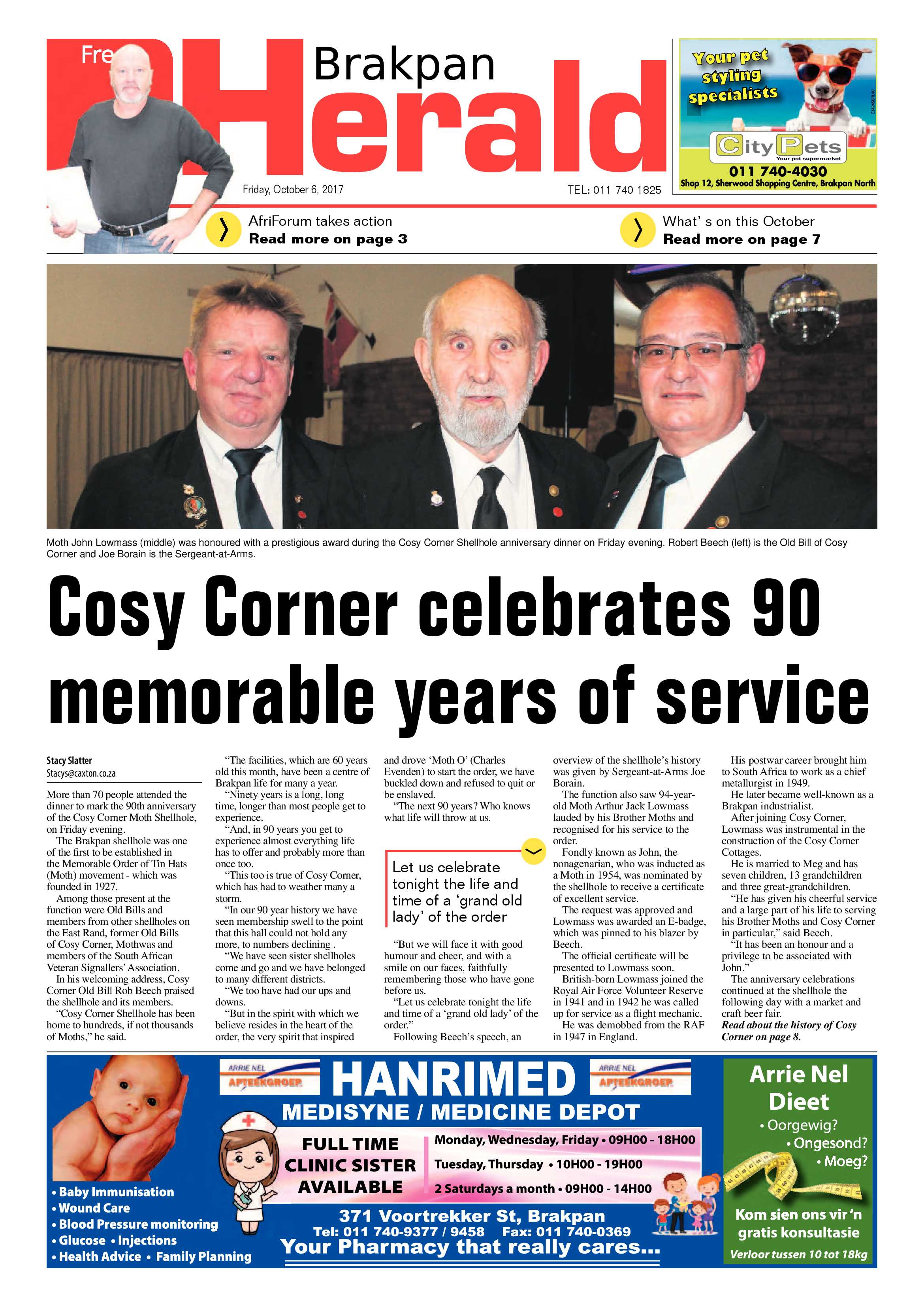 Brakpan Herald 06 October 2017 page 1