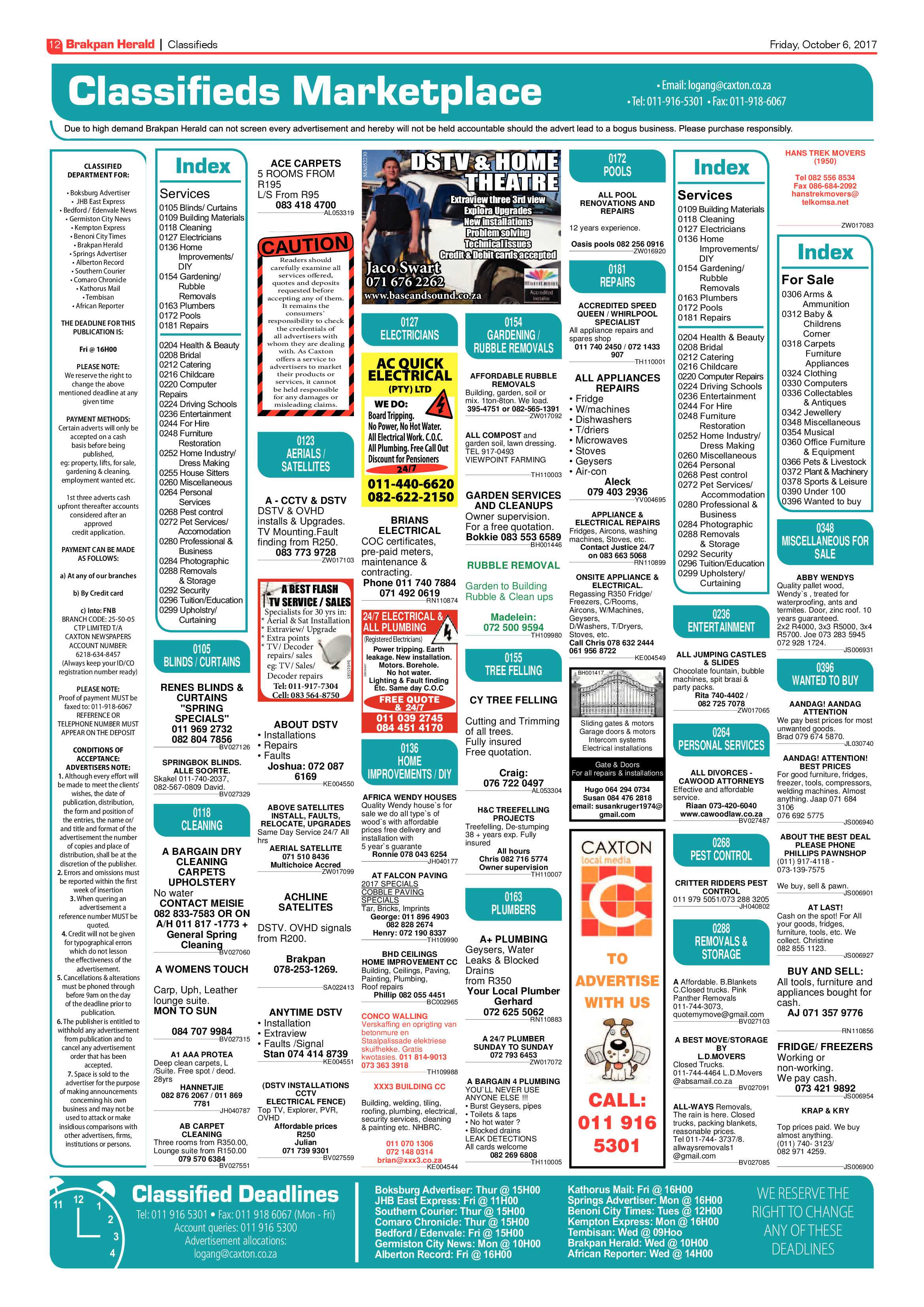 Brakpan Herald 06 October 2017 page 12