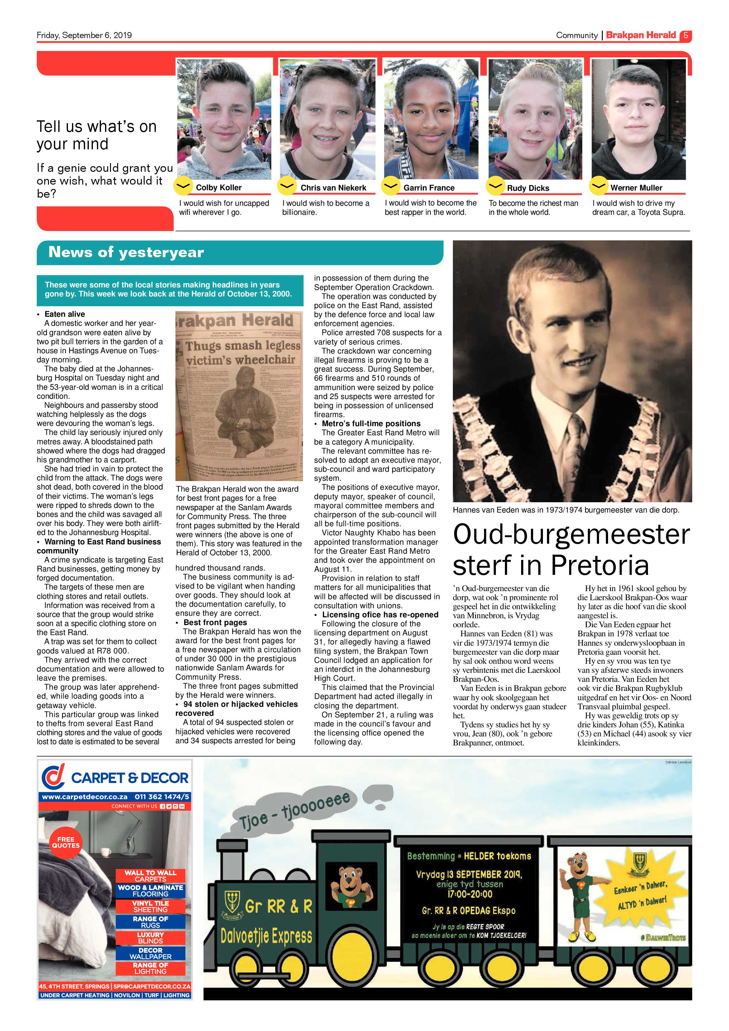 Brakpan Herald 06 September 2019 page 5