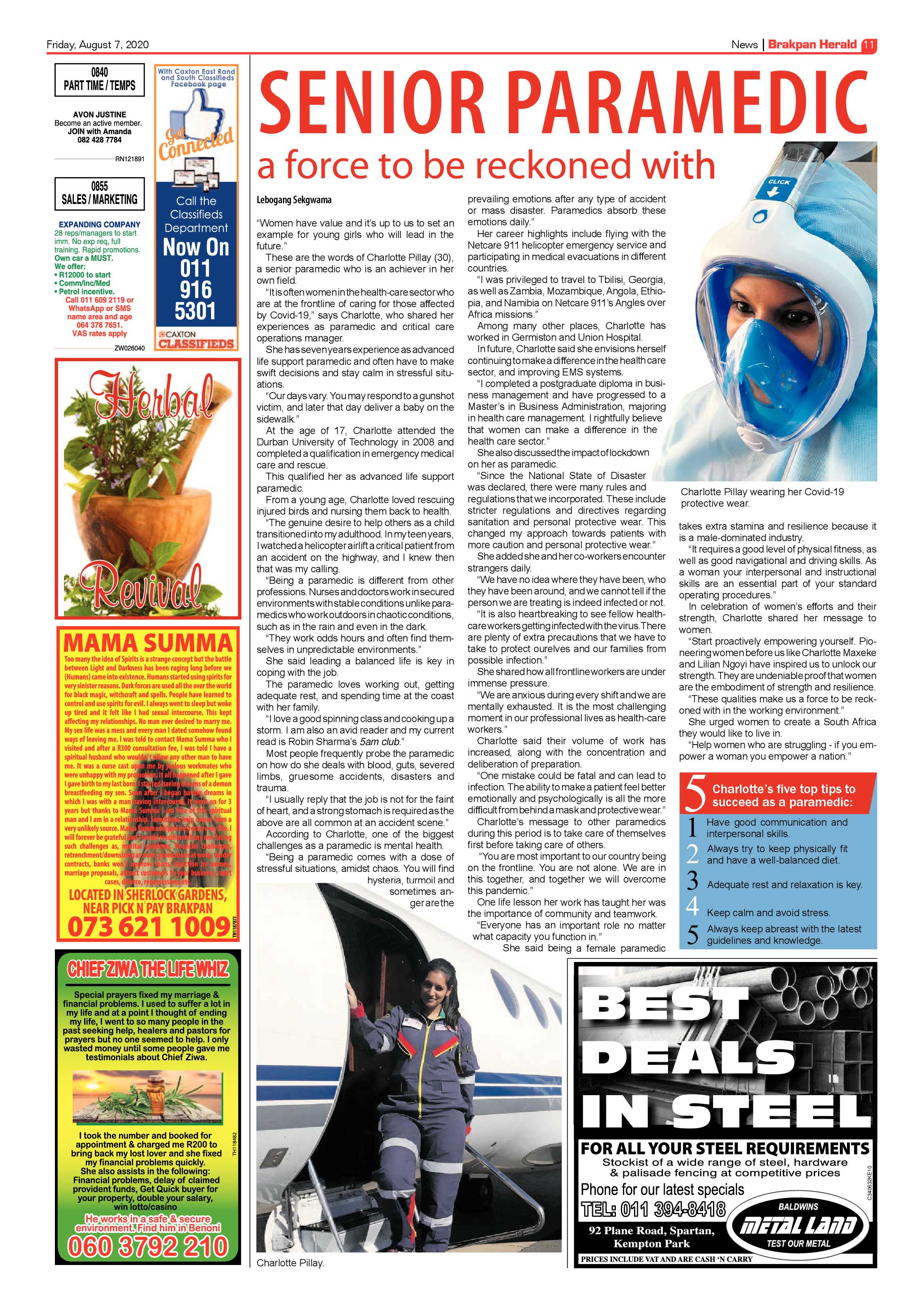 Brakpan Herald 07 August 2020 page 11