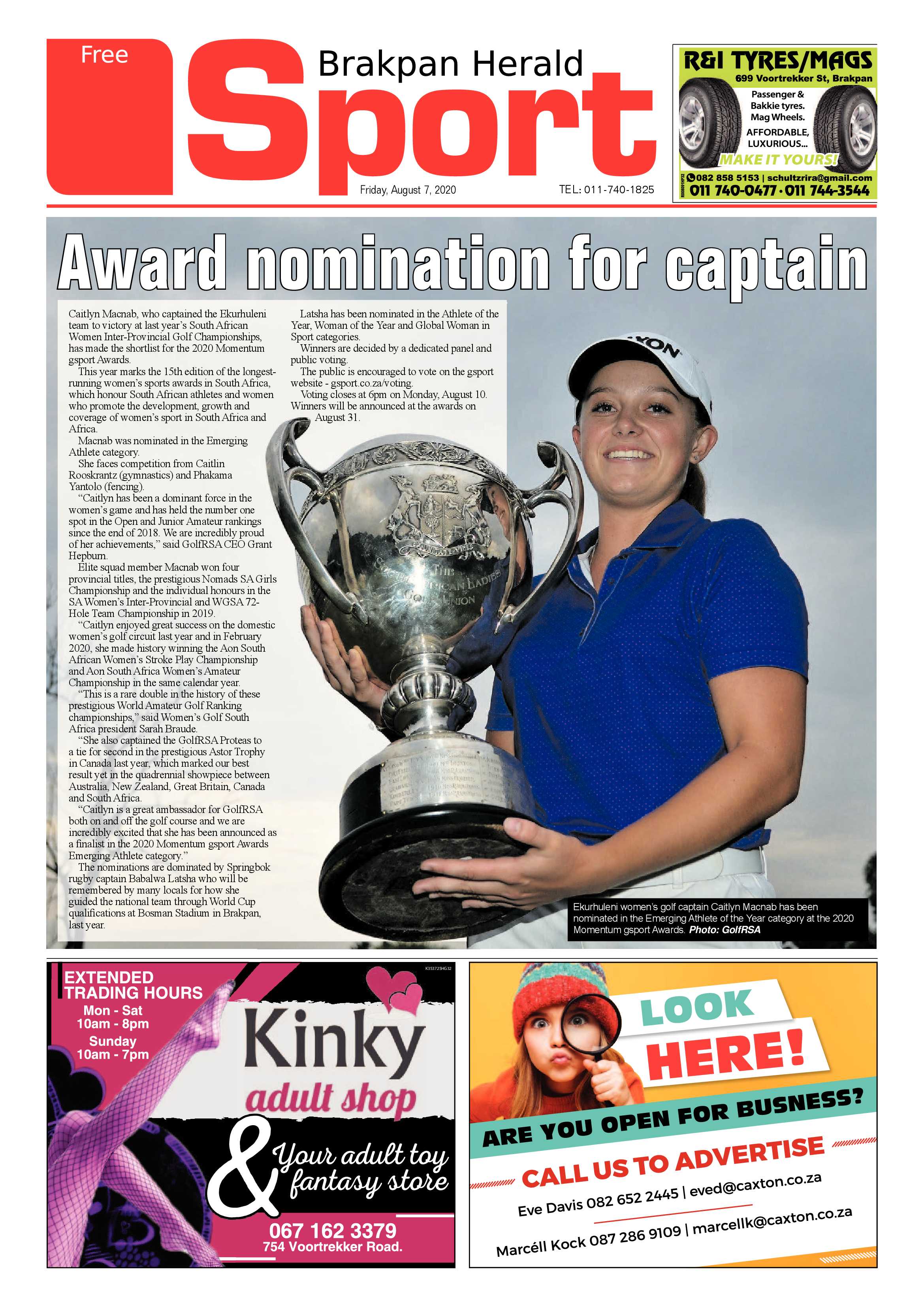 Brakpan Herald 07 August 2020 page 12