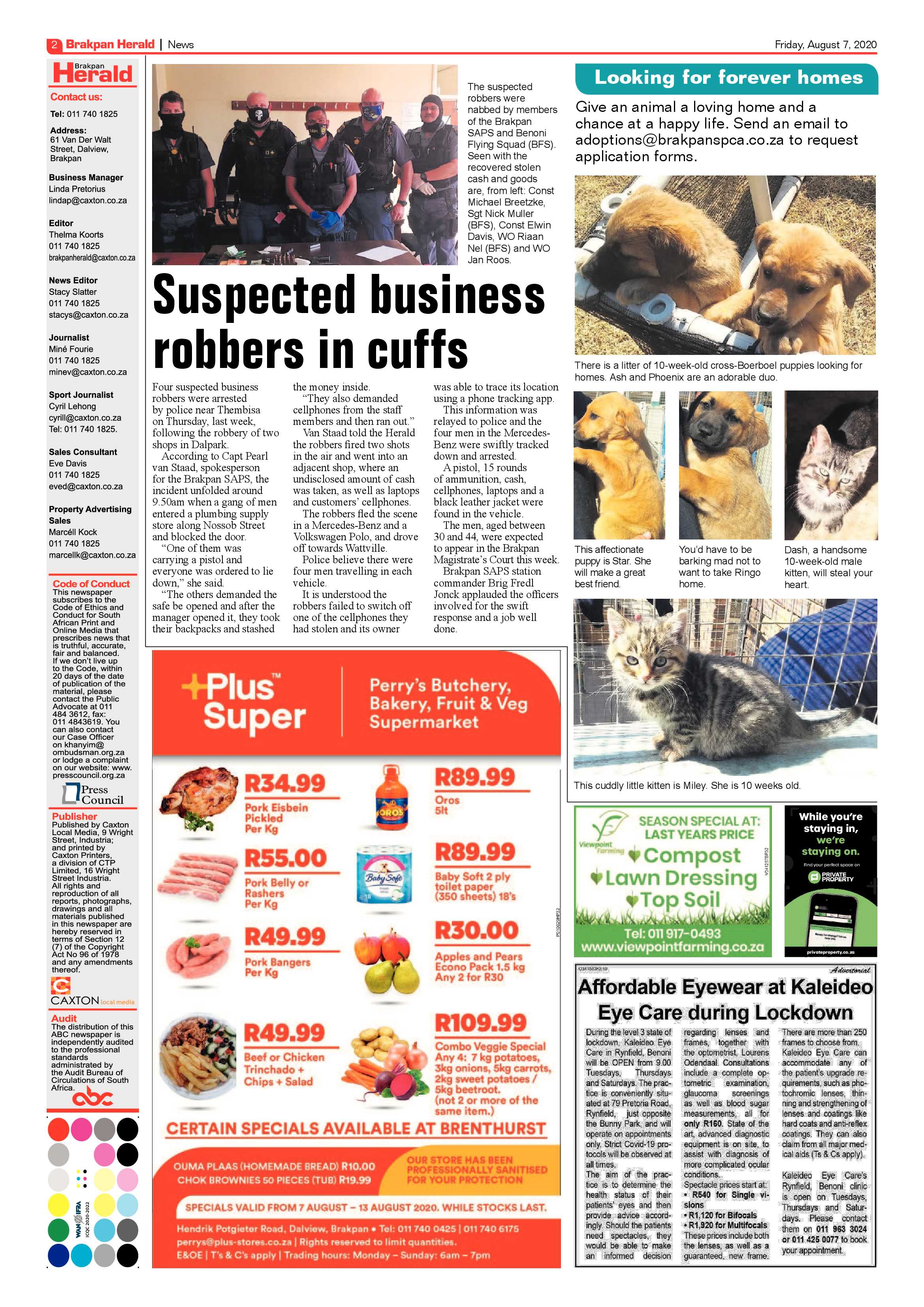 Brakpan Herald 07 August 2020 page 2