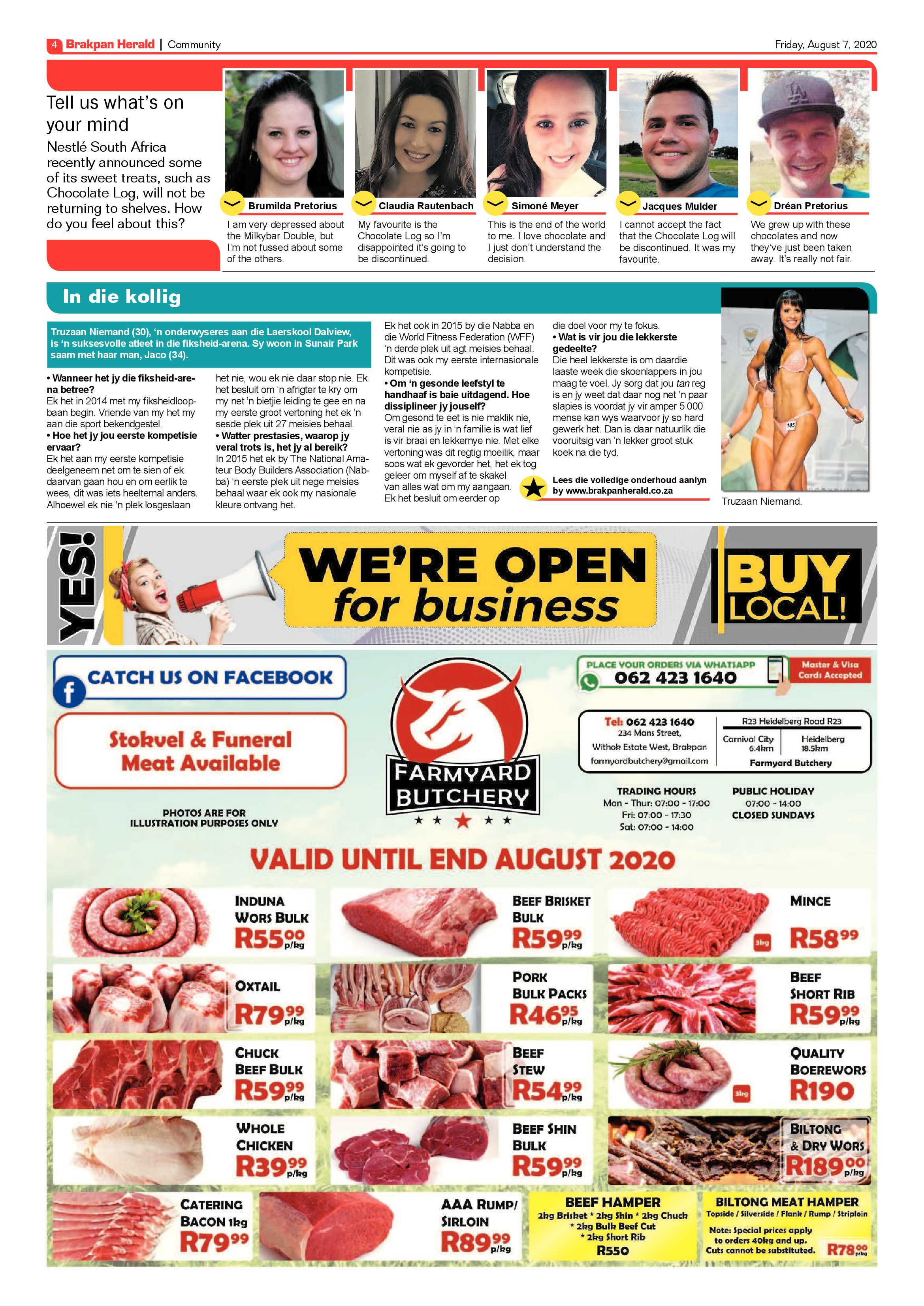 Brakpan Herald 07 August 2020 page 4