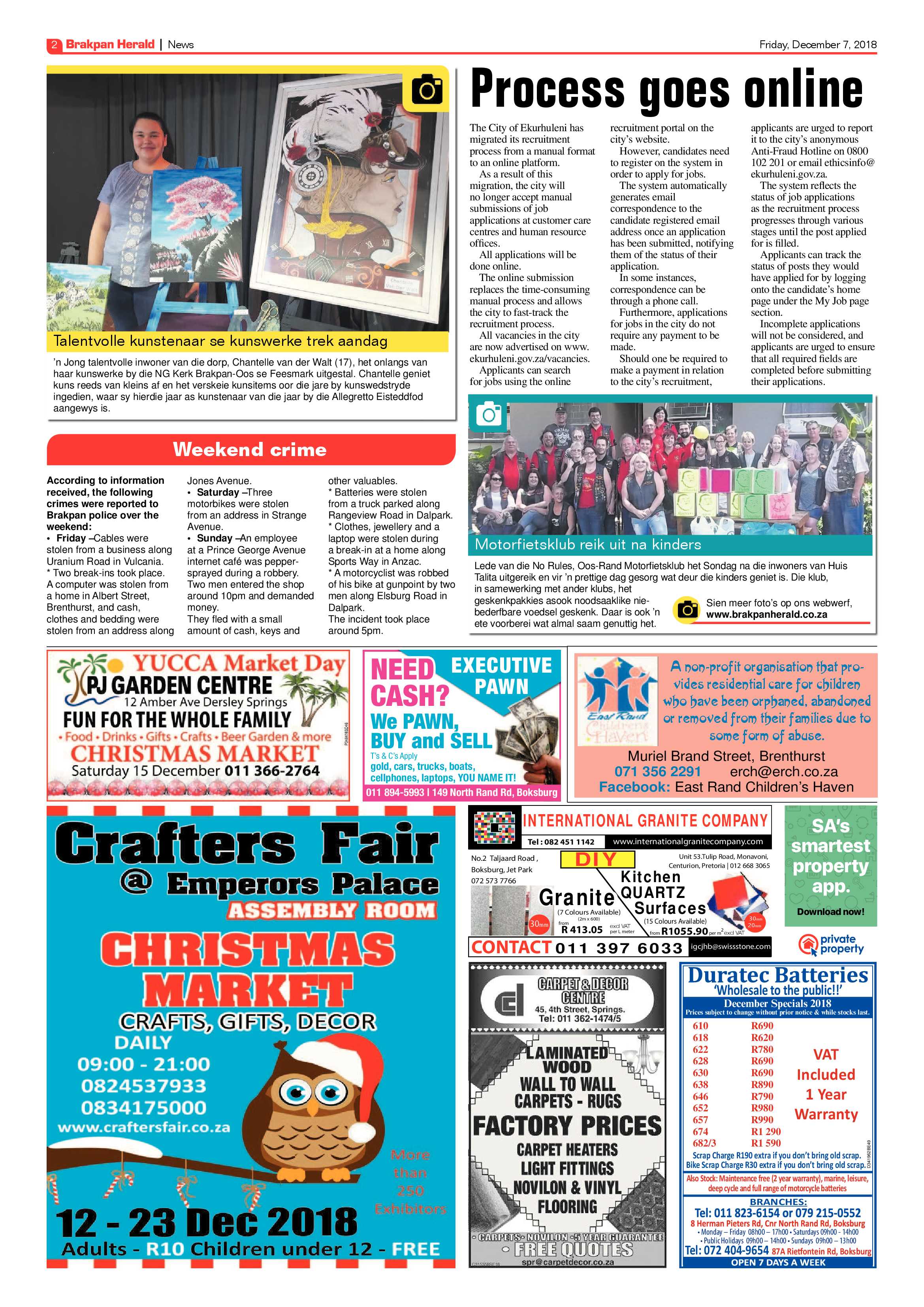 Brakpan Herald 07 December 2018 page 2