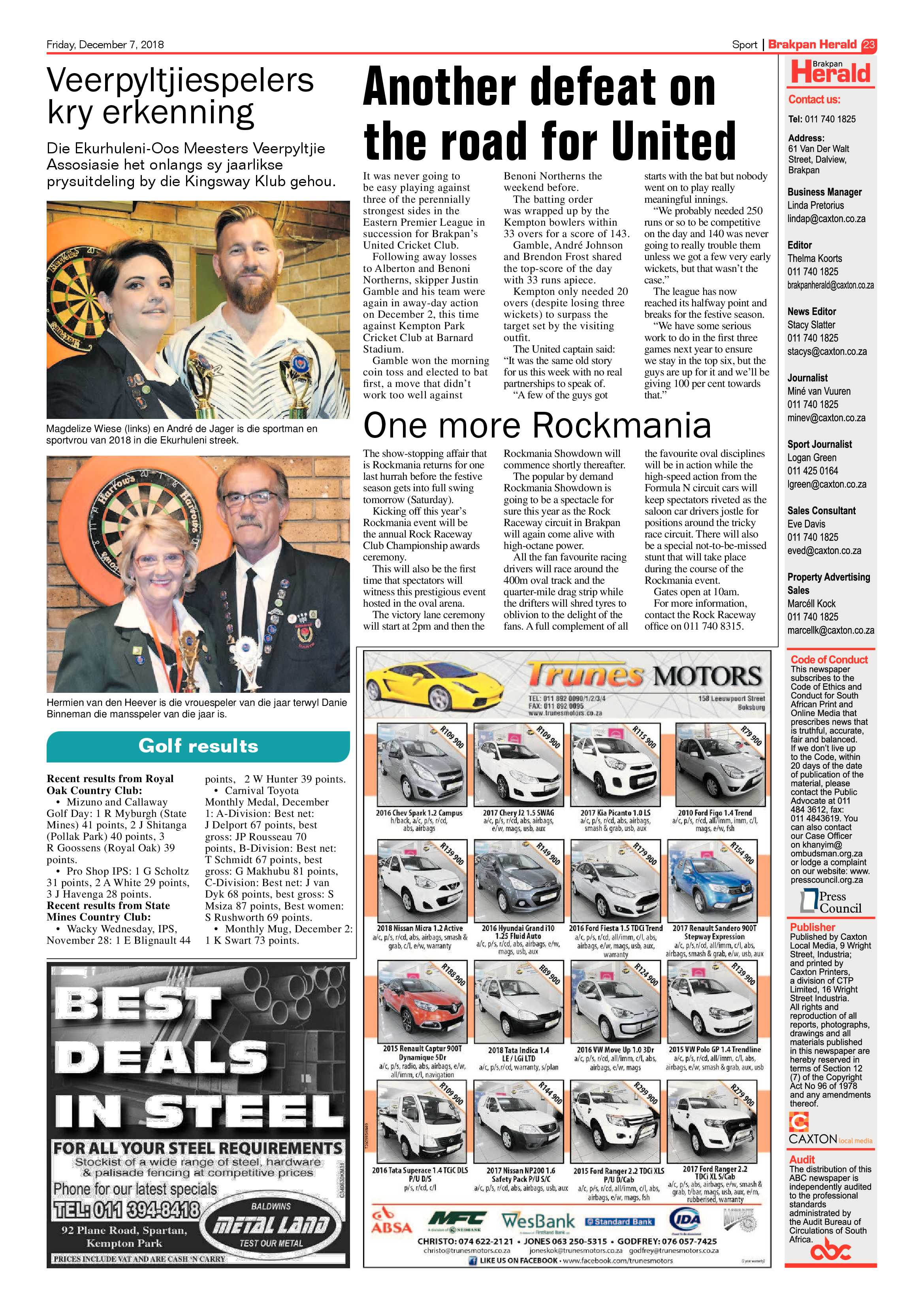 Brakpan Herald 07 December 2018 page 23