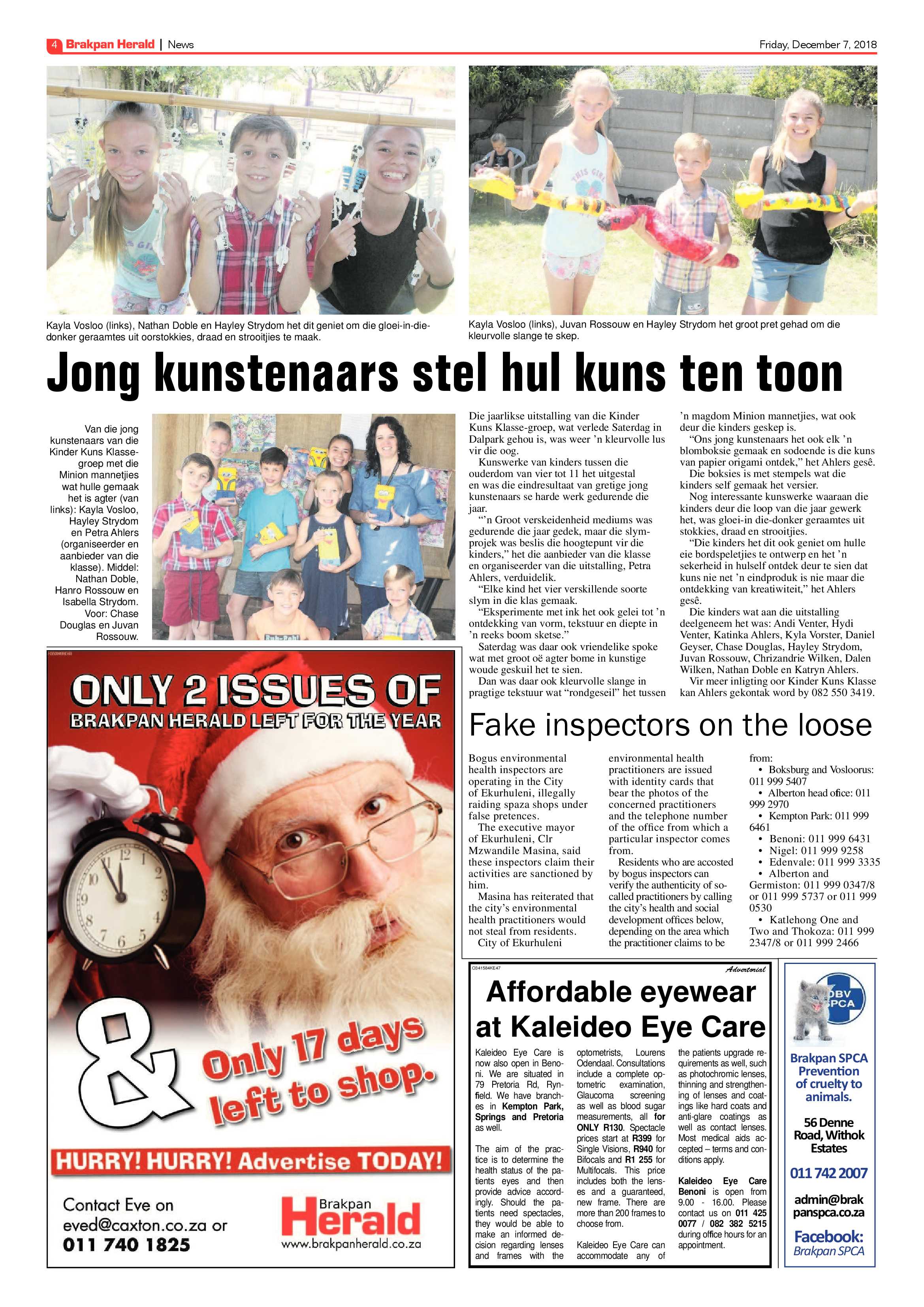 Brakpan Herald 07 December 2018 page 4