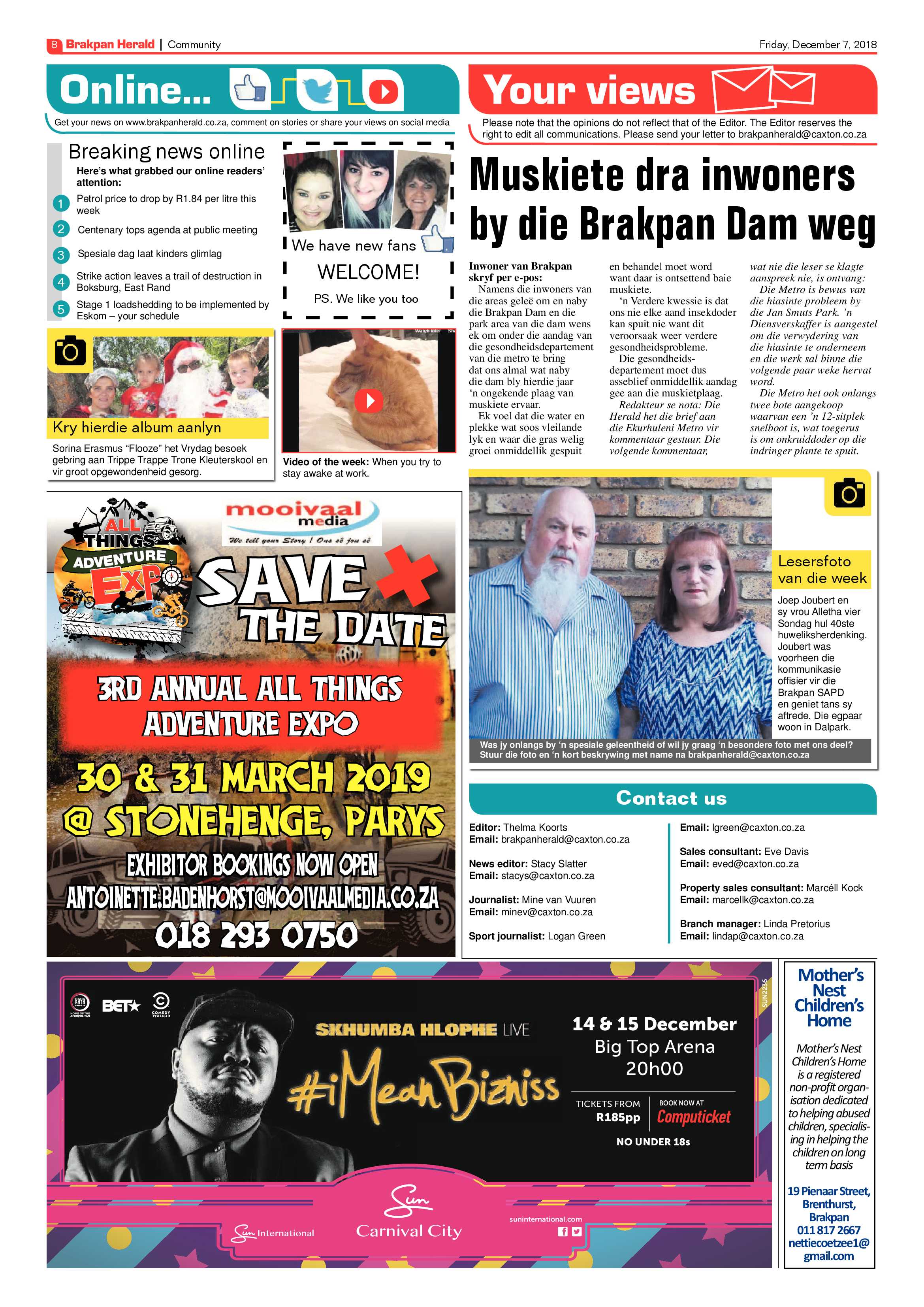 Brakpan Herald 07 December 2018 page 8