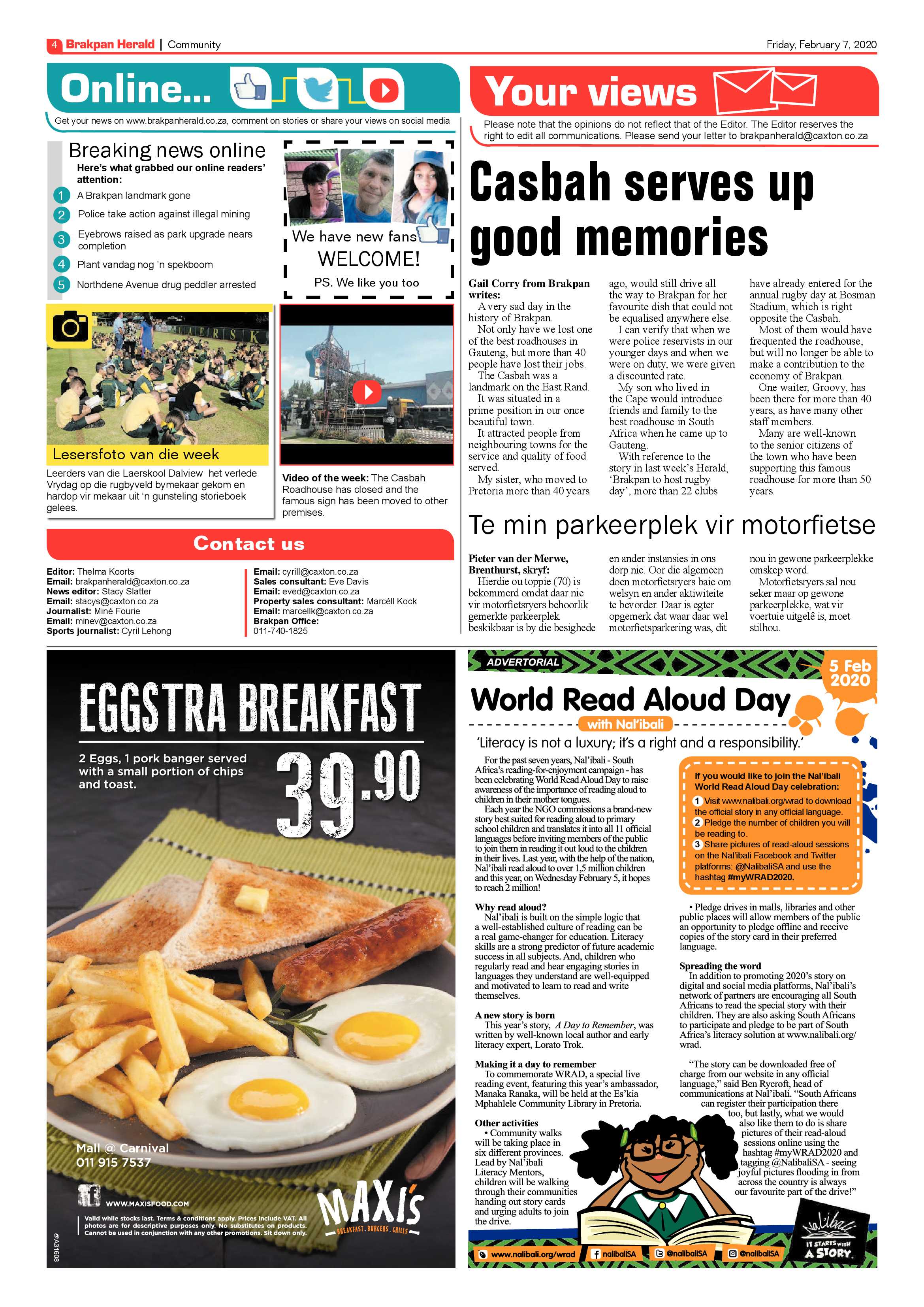 Brakpan Herald 07 February 2020 page 4