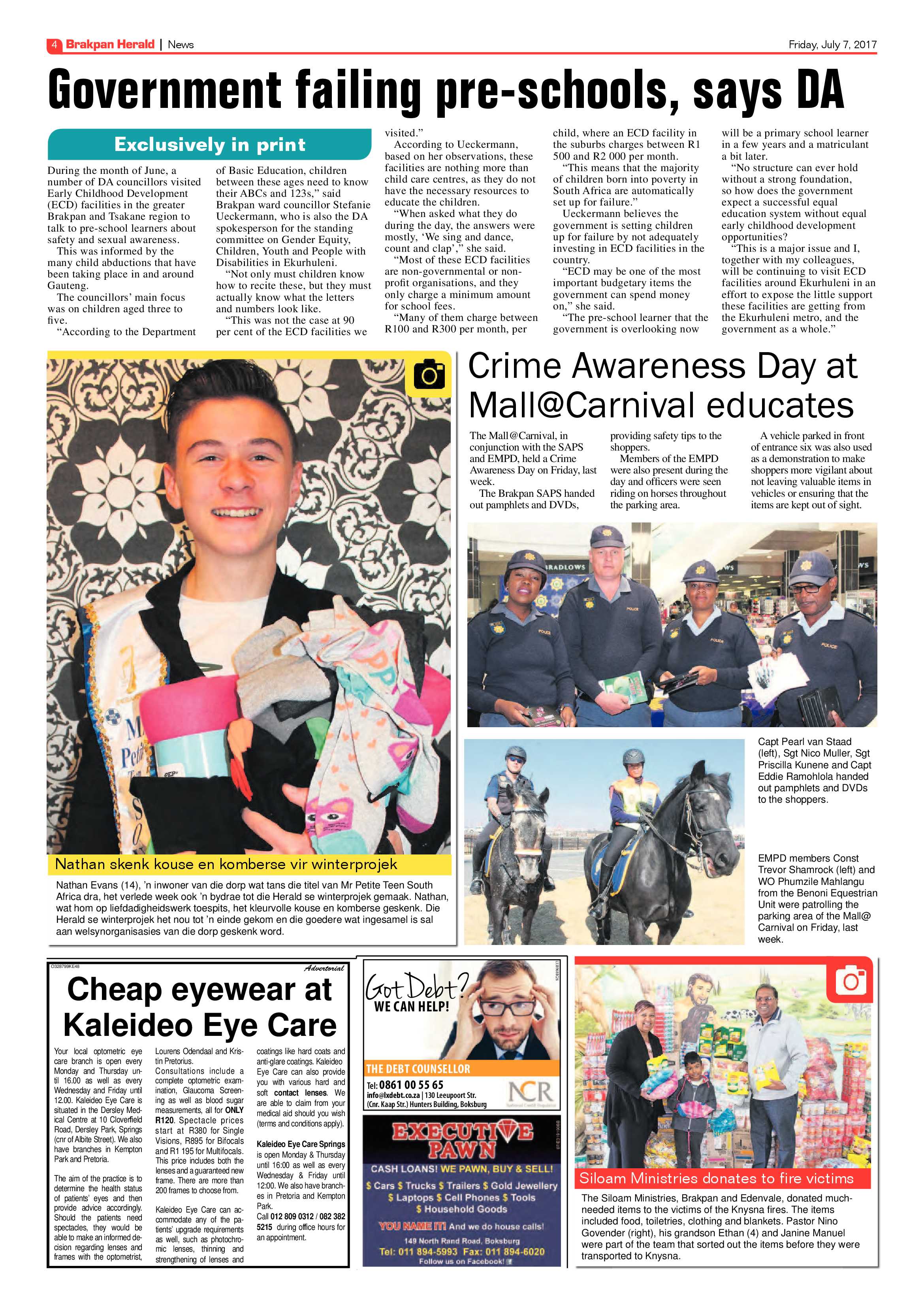 Brakpan Herald 07 July 2017 page 4