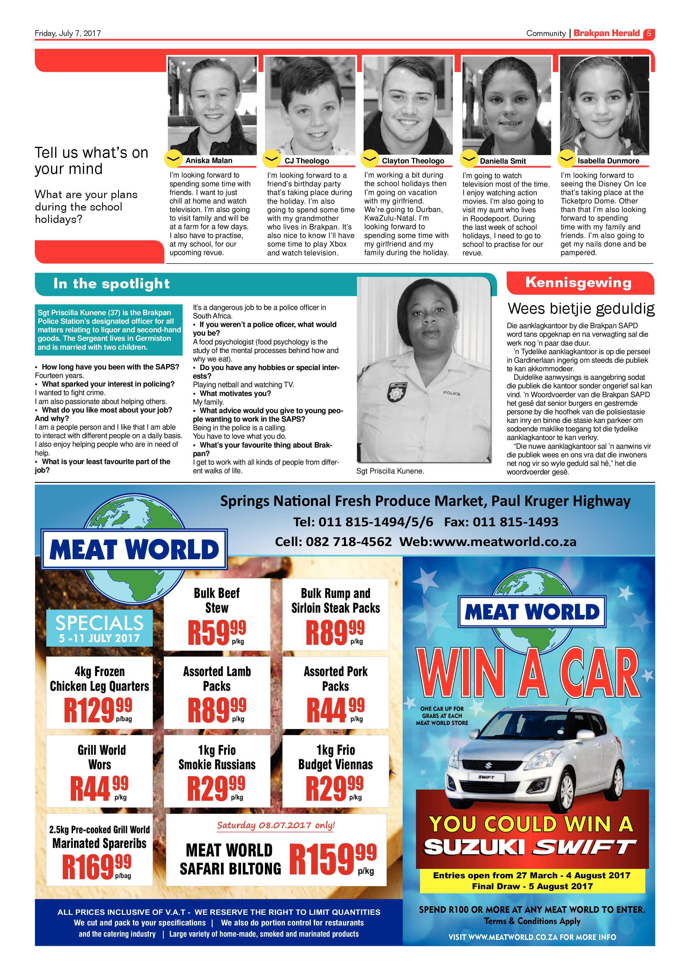 Brakpan Herald 07 July 2017 page 5