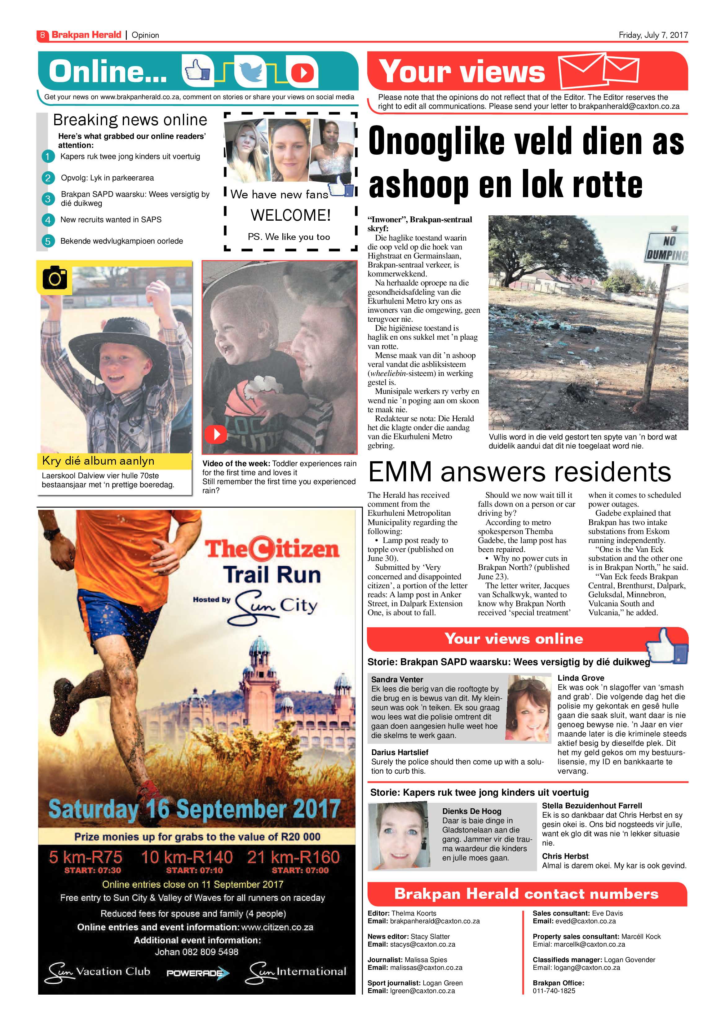 Brakpan Herald 07 July 2017 page 8
