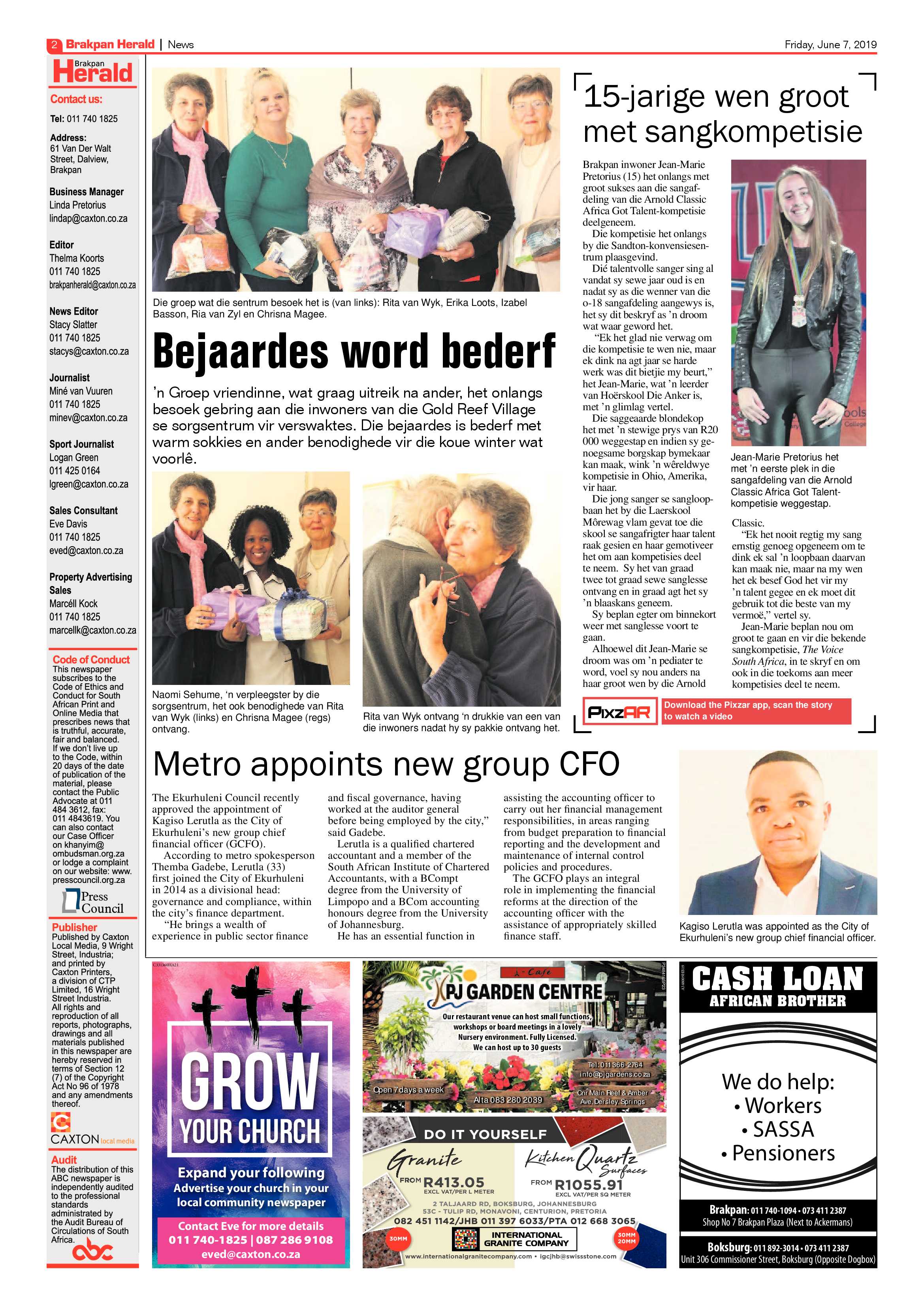 Brakpan Herald 07 June 2019 page 2