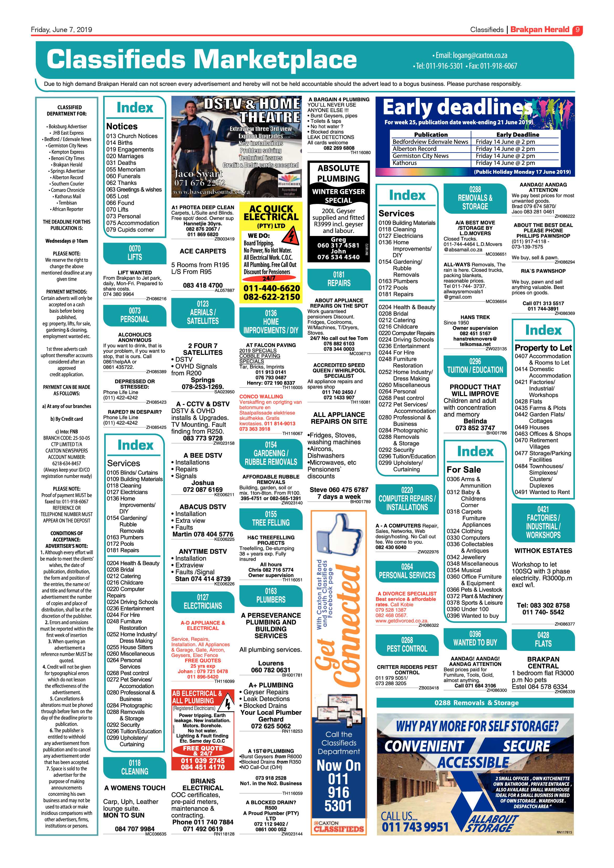 Brakpan Herald 07 June 2019 page 9