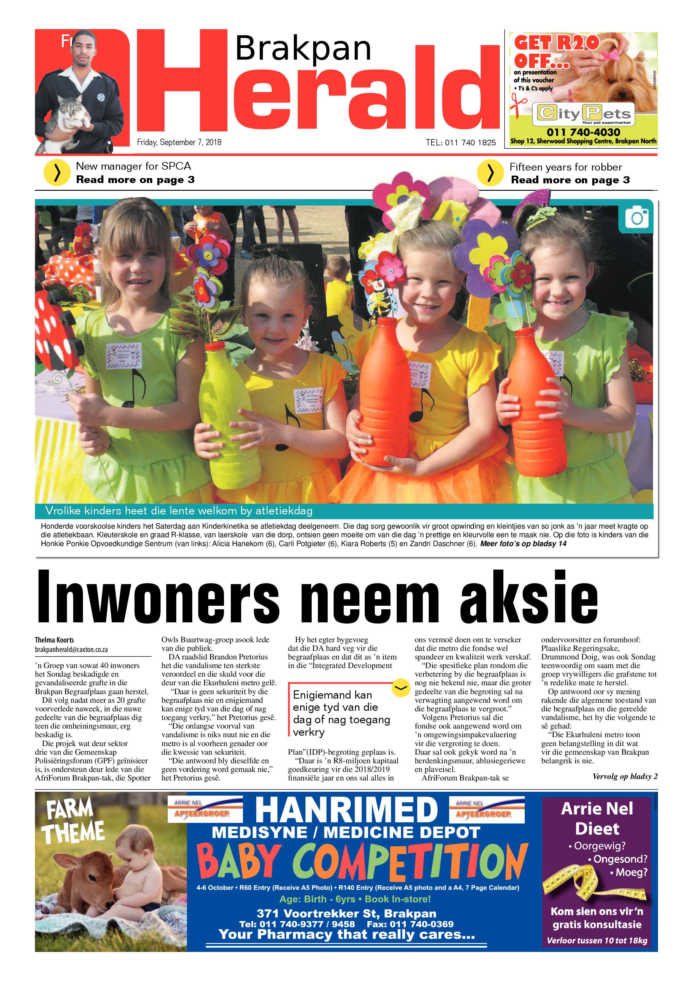 Brakpan Herald 07 September 2018 page 1