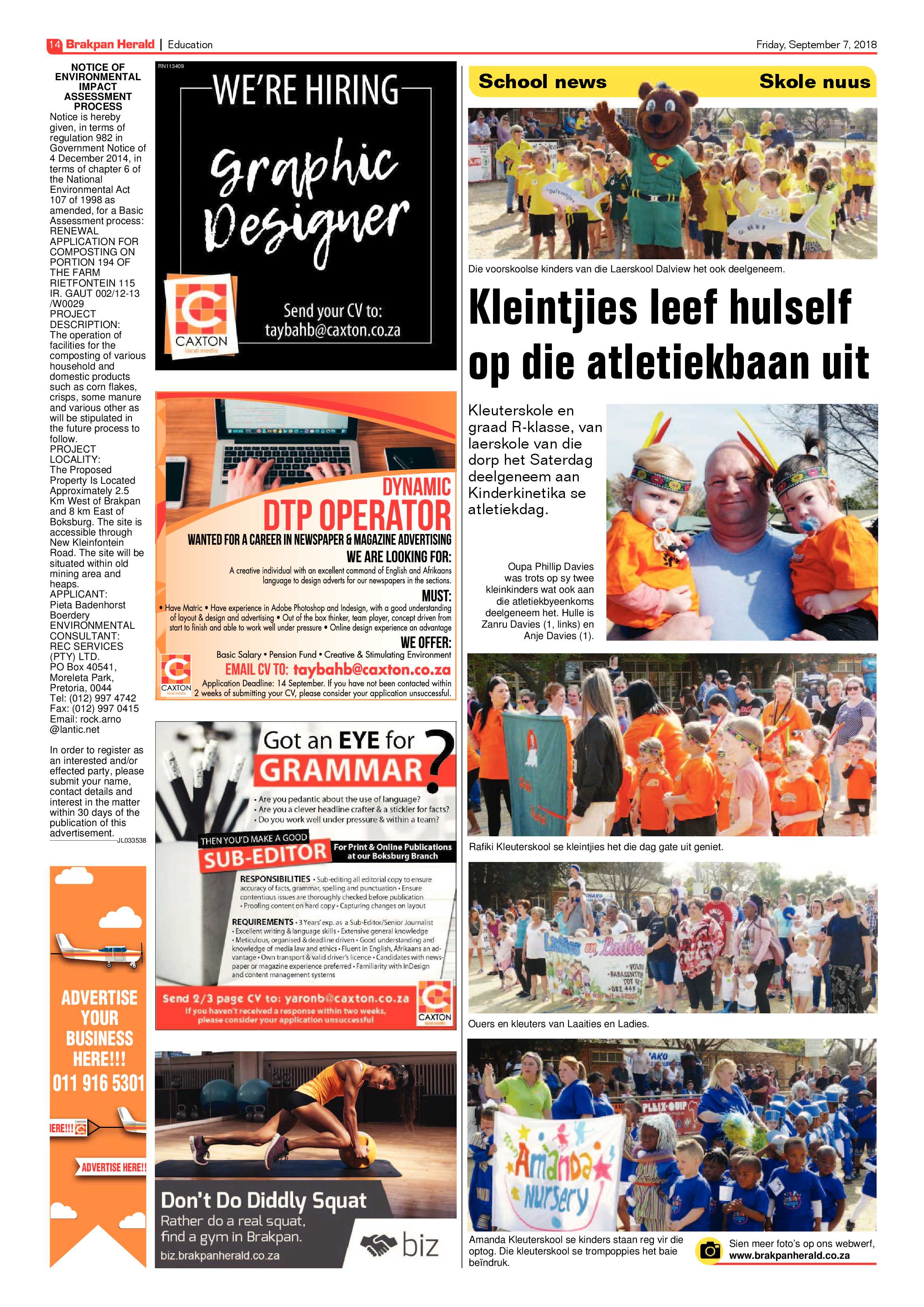 Brakpan Herald 07 September 2018 page 14
