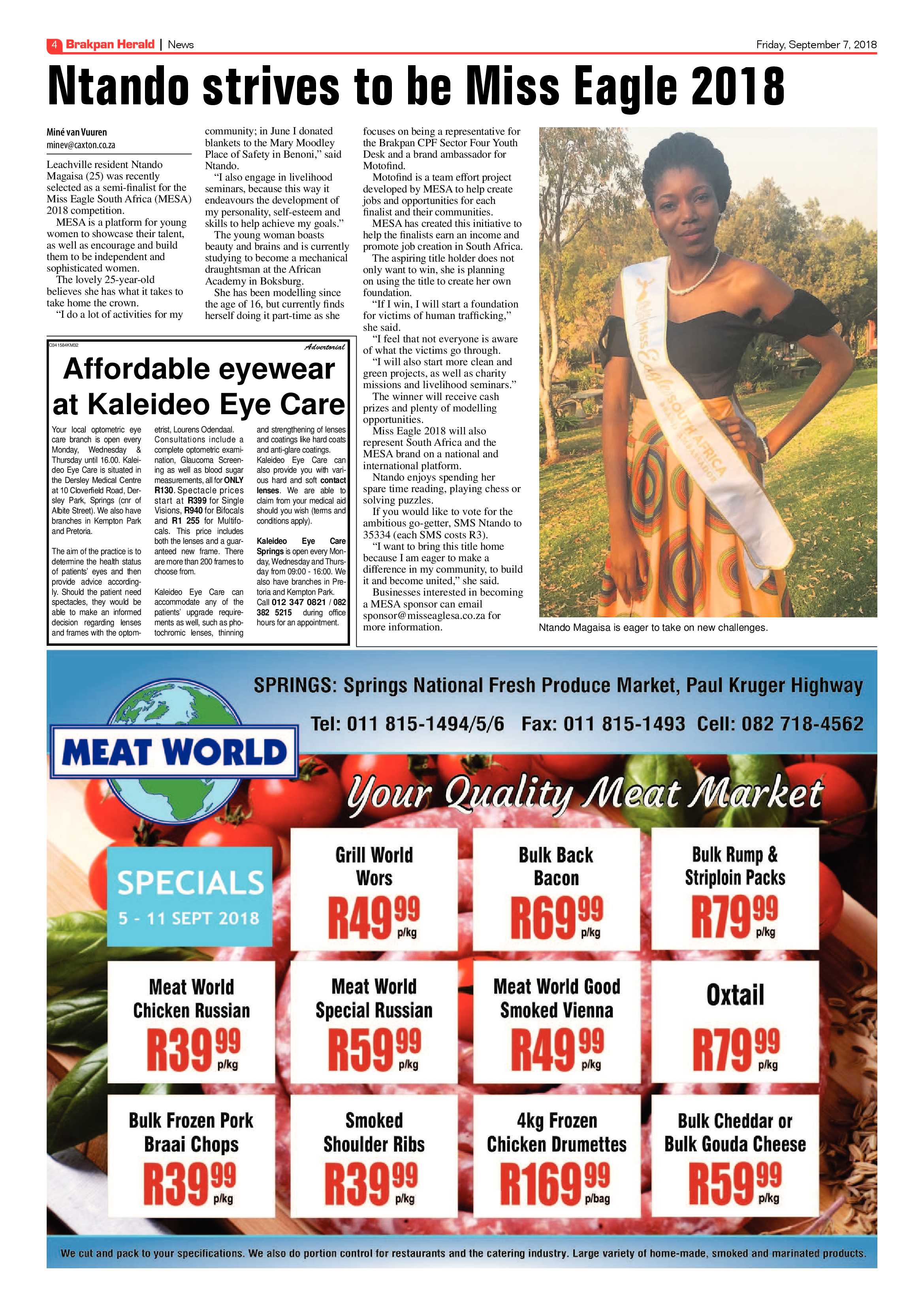 Brakpan Herald 07 September 2018 page 4