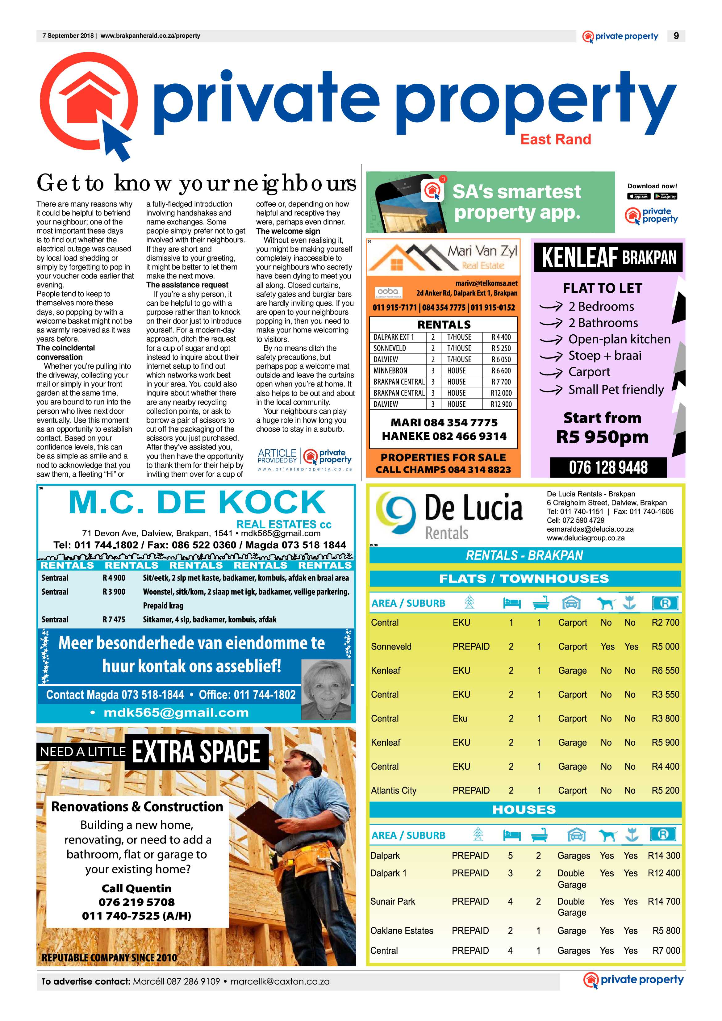 Brakpan Herald 07 September 2018 page 9