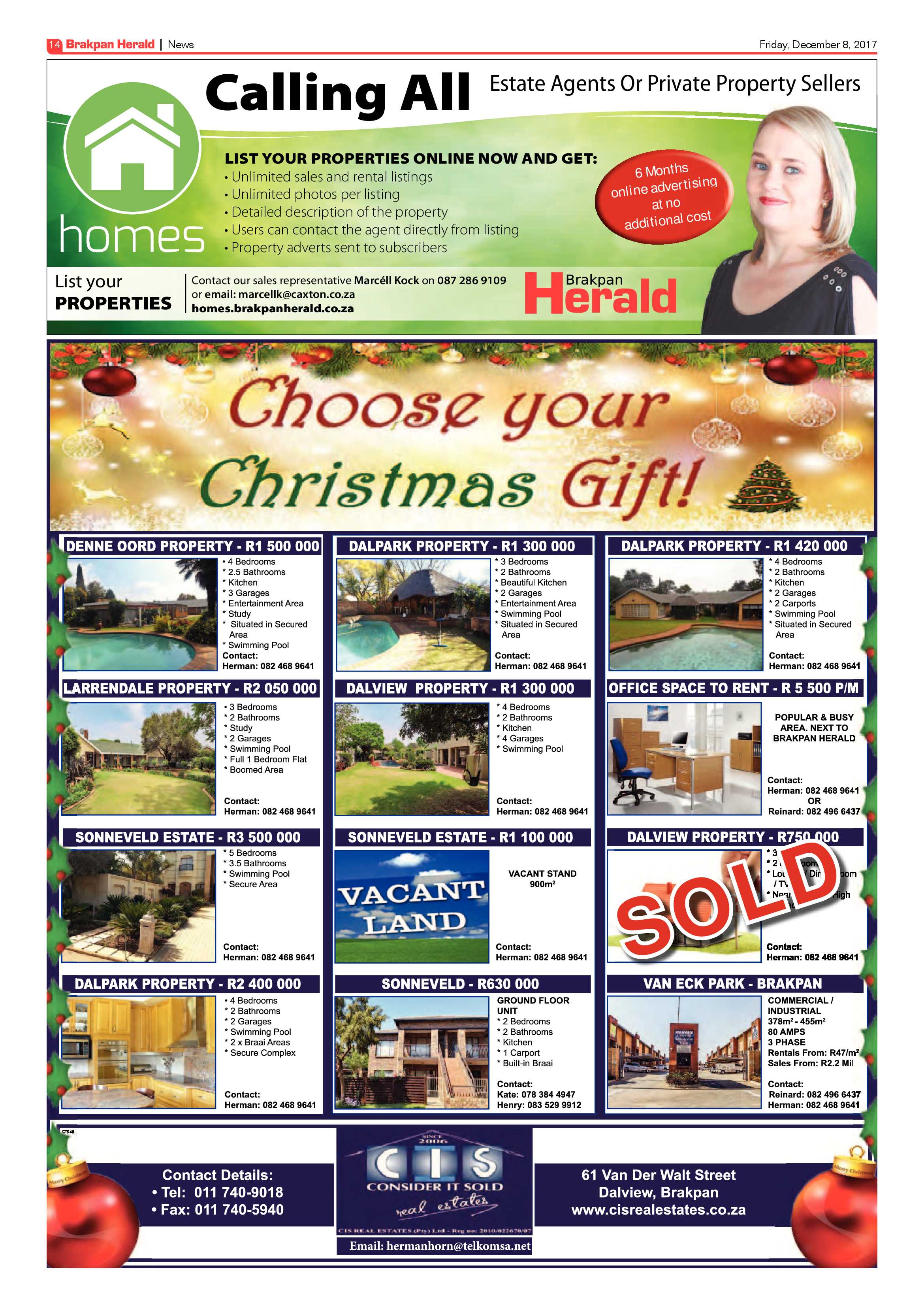 Brakpan Herald 08 December 2017 page 14