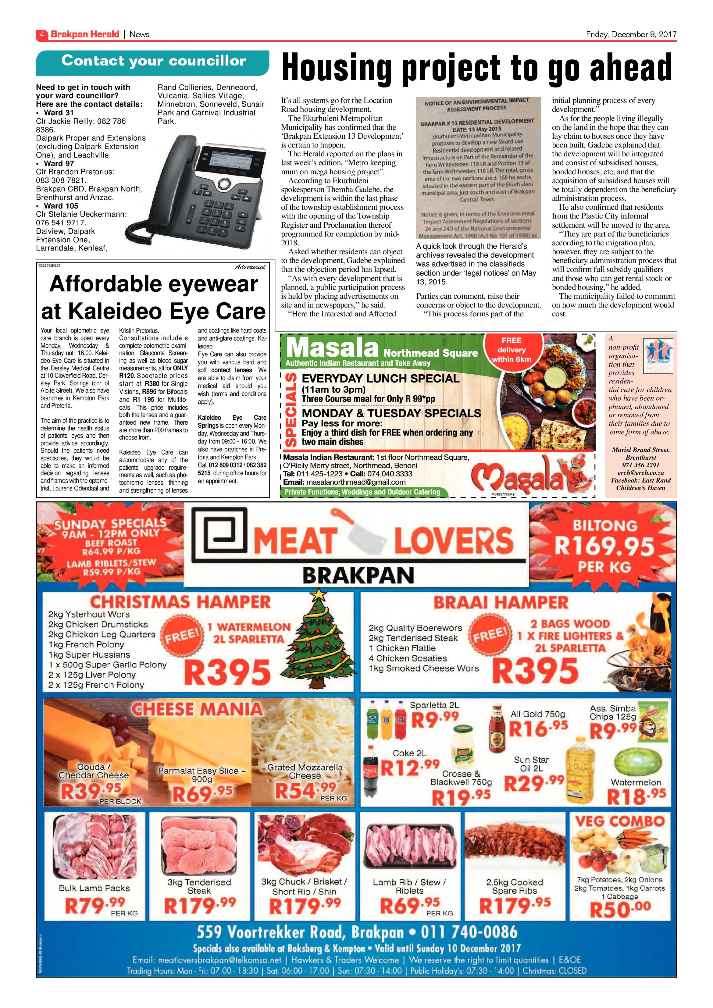 Brakpan Herald 08 December 2017 page 4