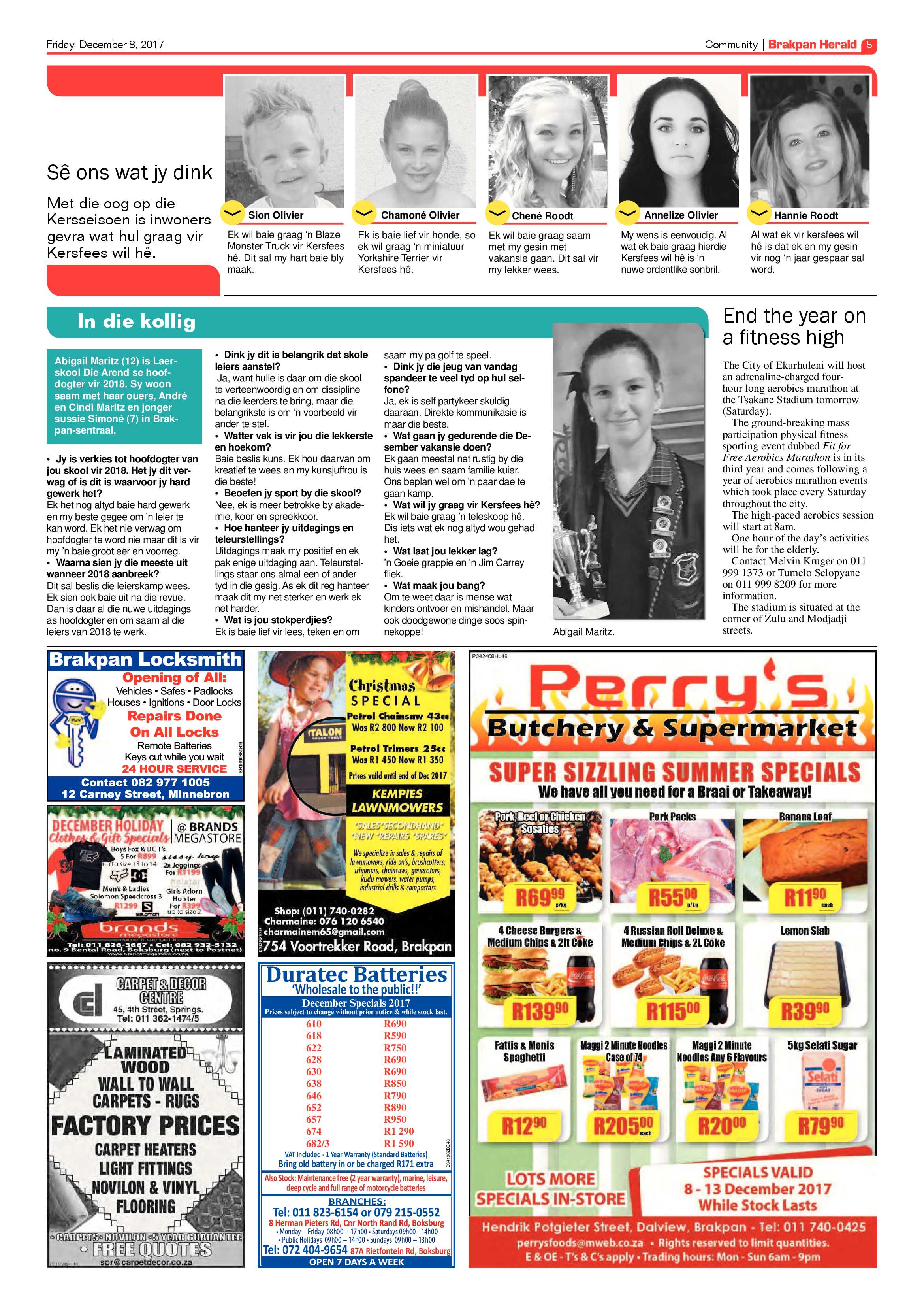 Brakpan Herald 08 December 2017 page 5