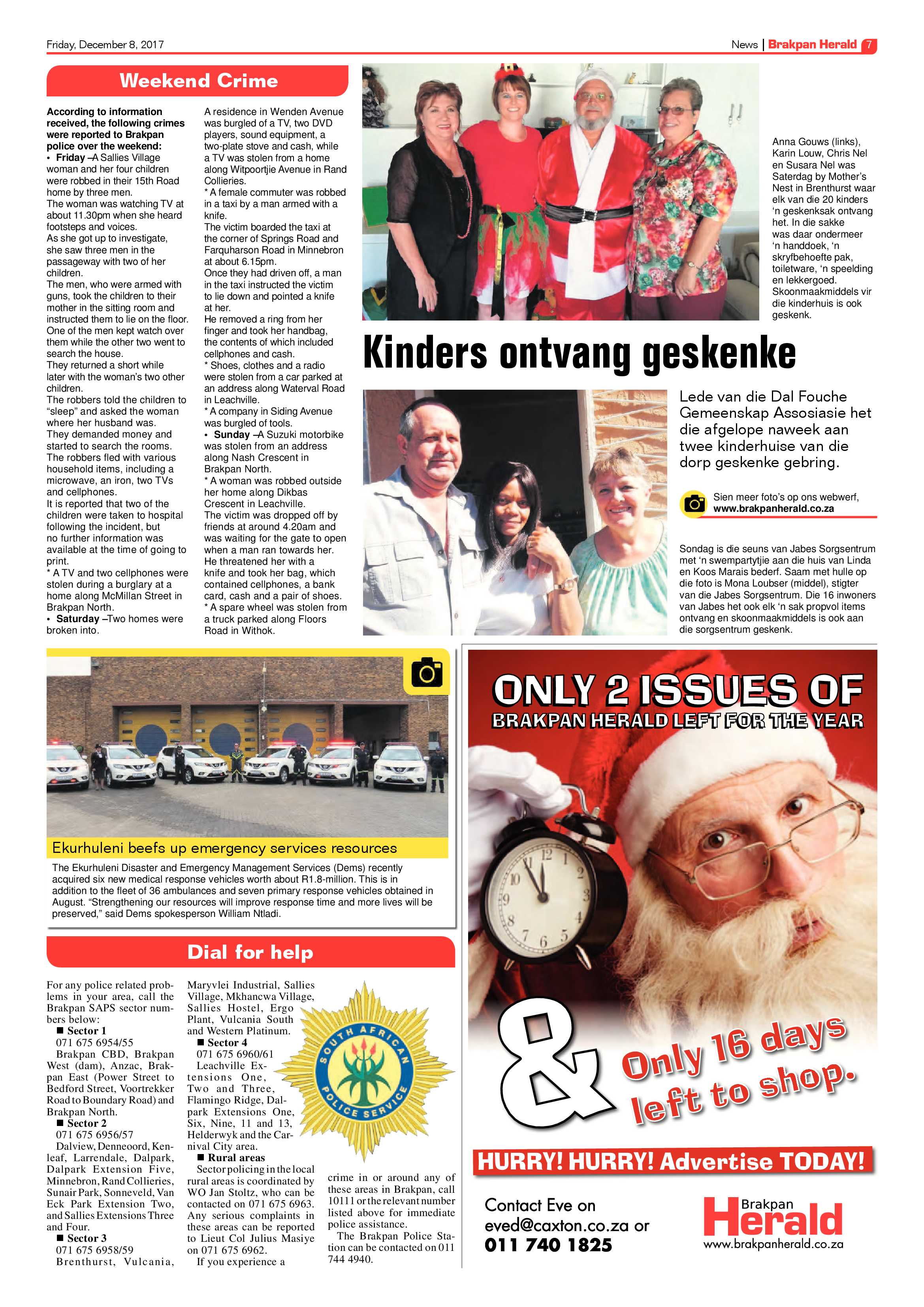 Brakpan Herald 08 December 2017 page 7