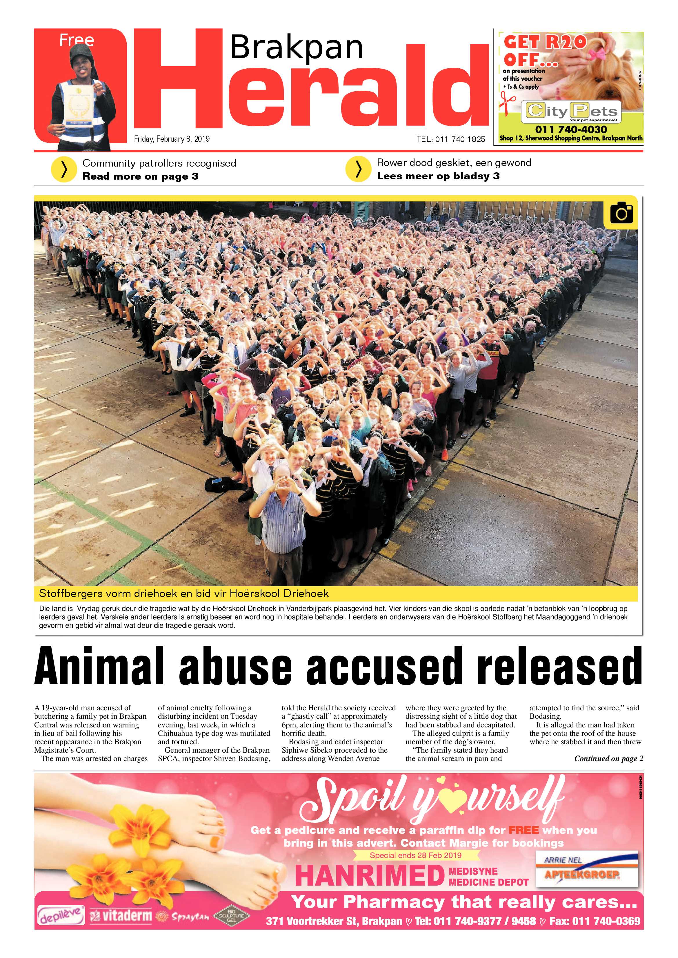 Brakpan Herald 08 February 2019 page 1