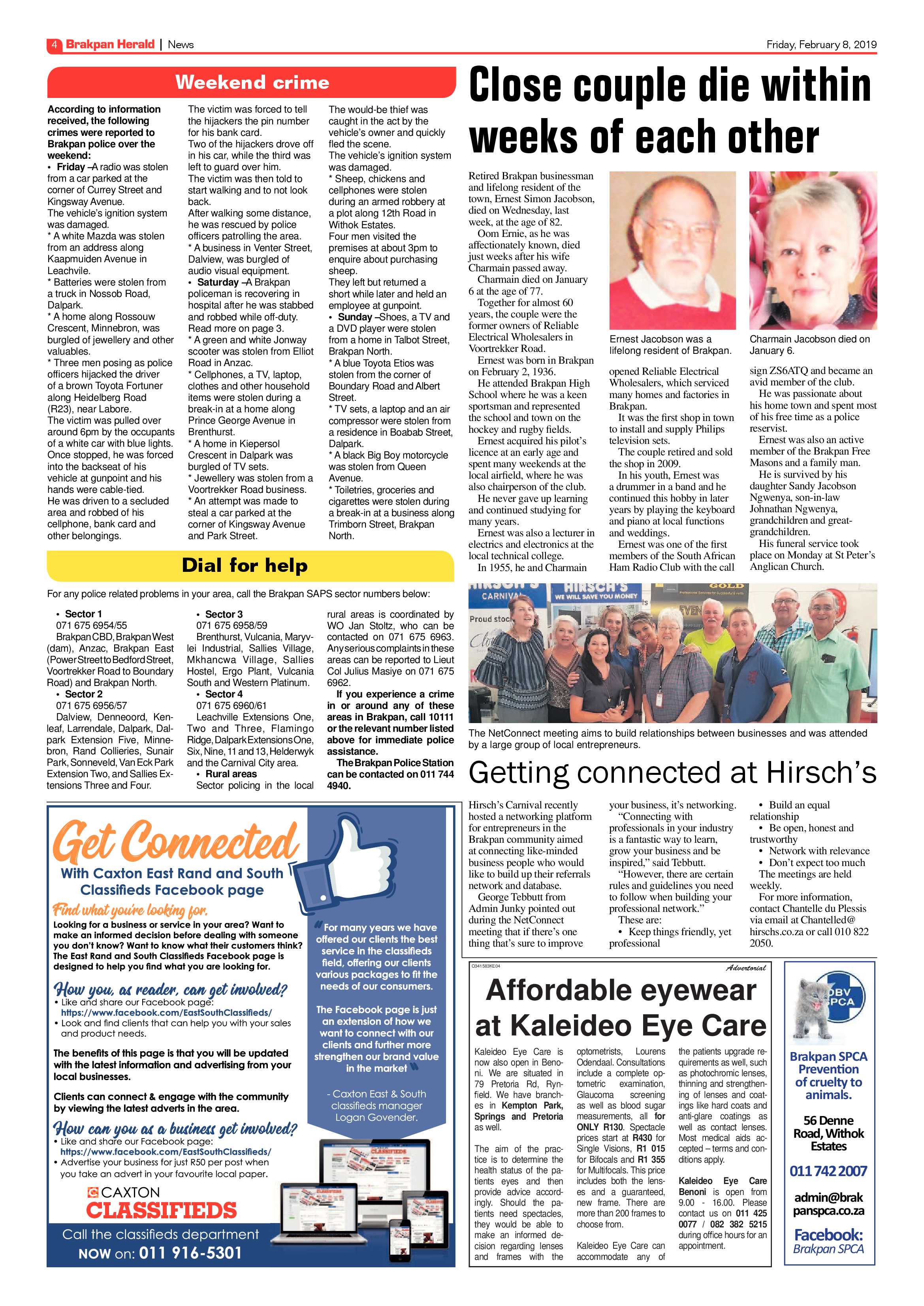 Brakpan Herald 08 February 2019 page 4