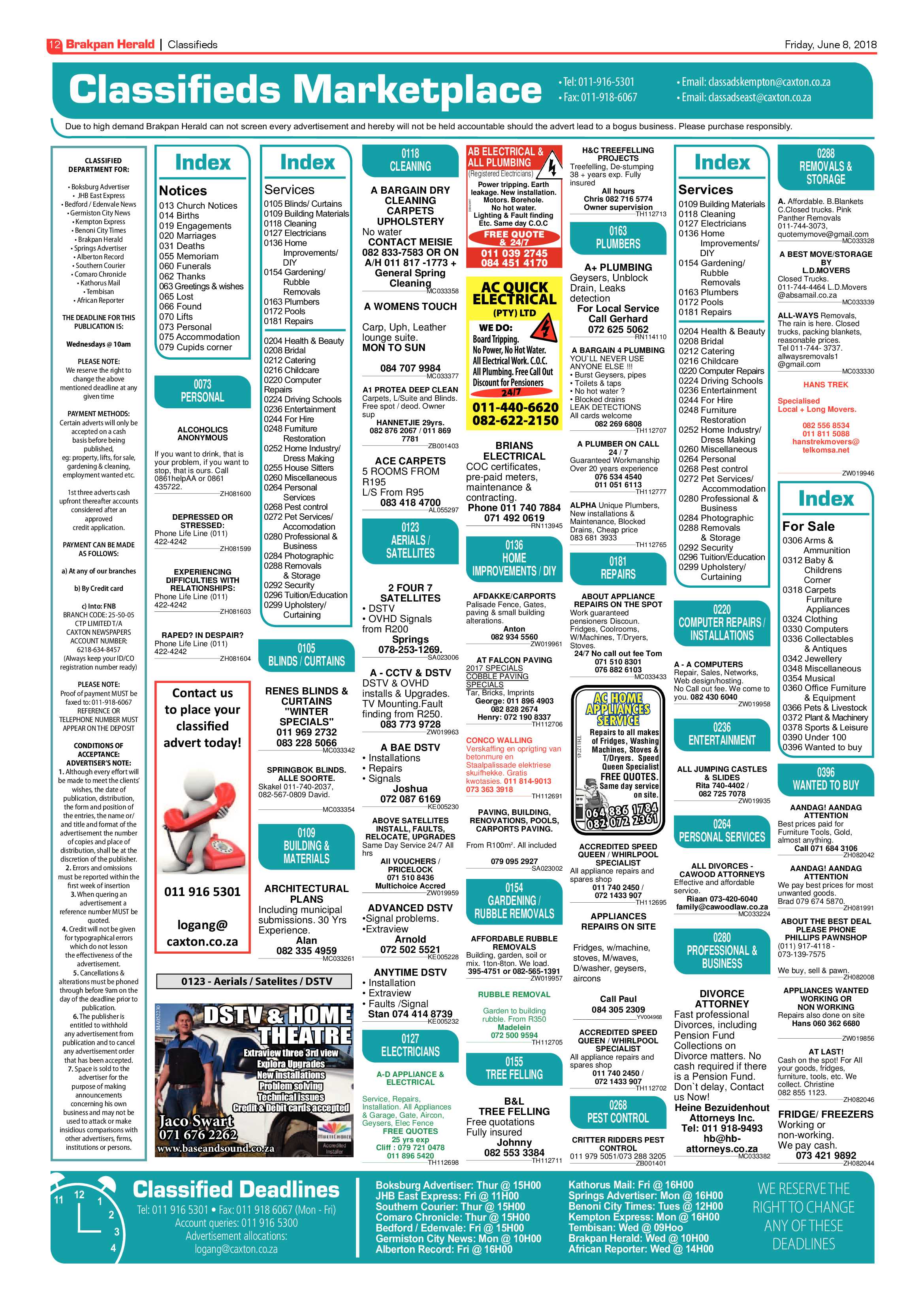 Brakpan Herald 08 June 2018 page 12
