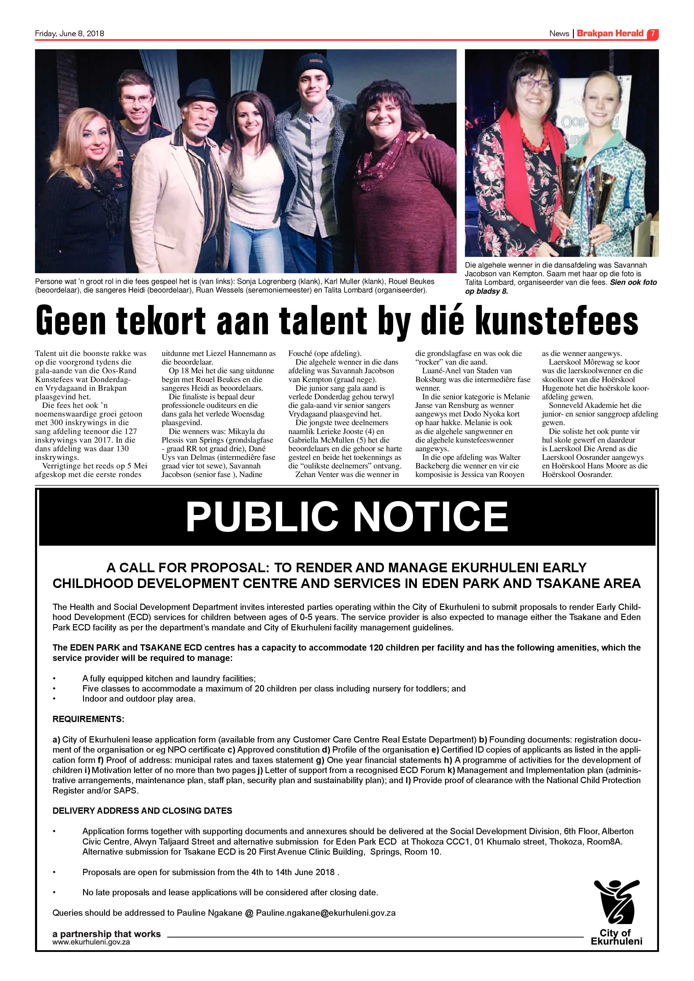 Brakpan Herald 08 June 2018 page 7