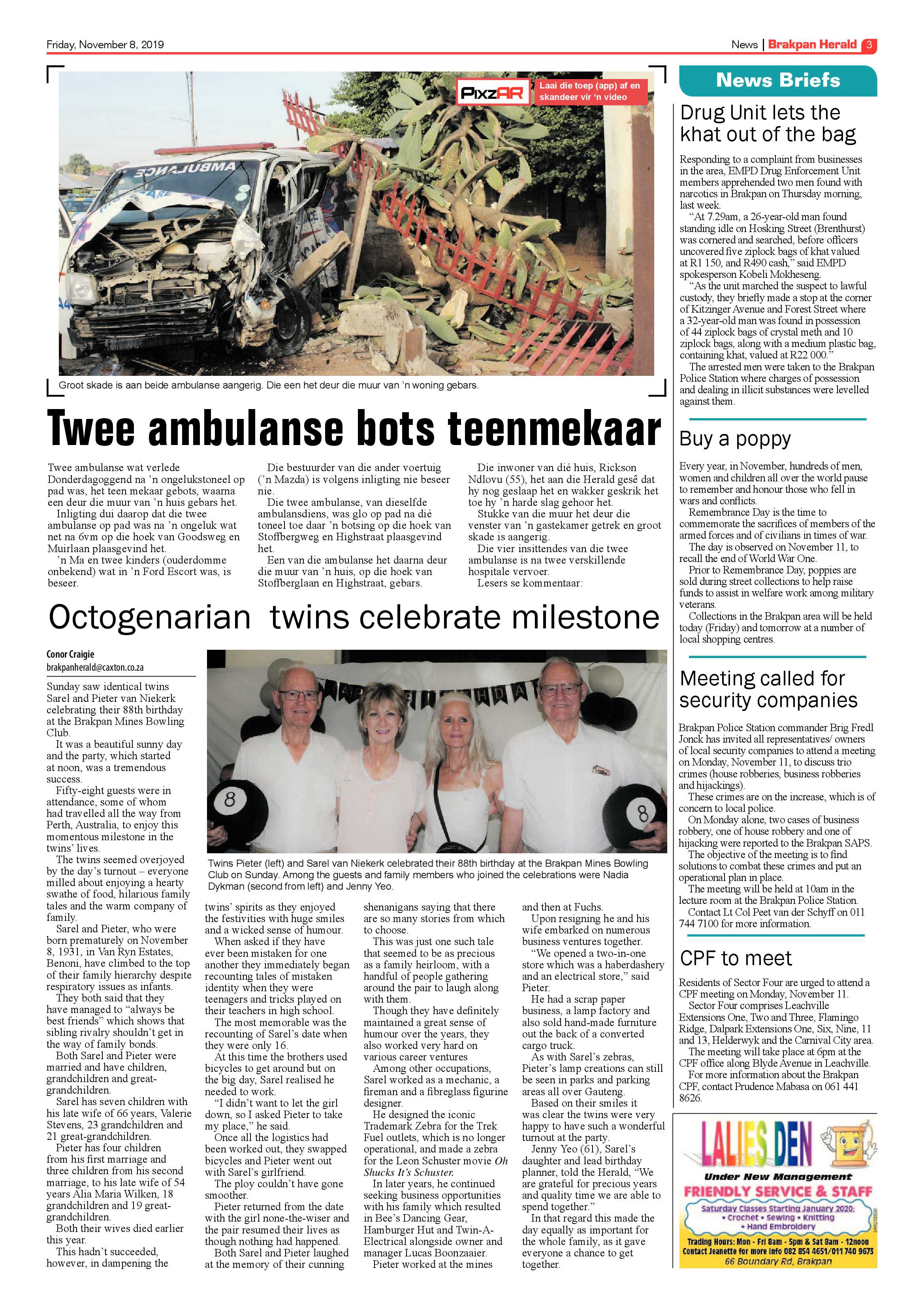 Brakpan Herald 08 November 2019 page 3