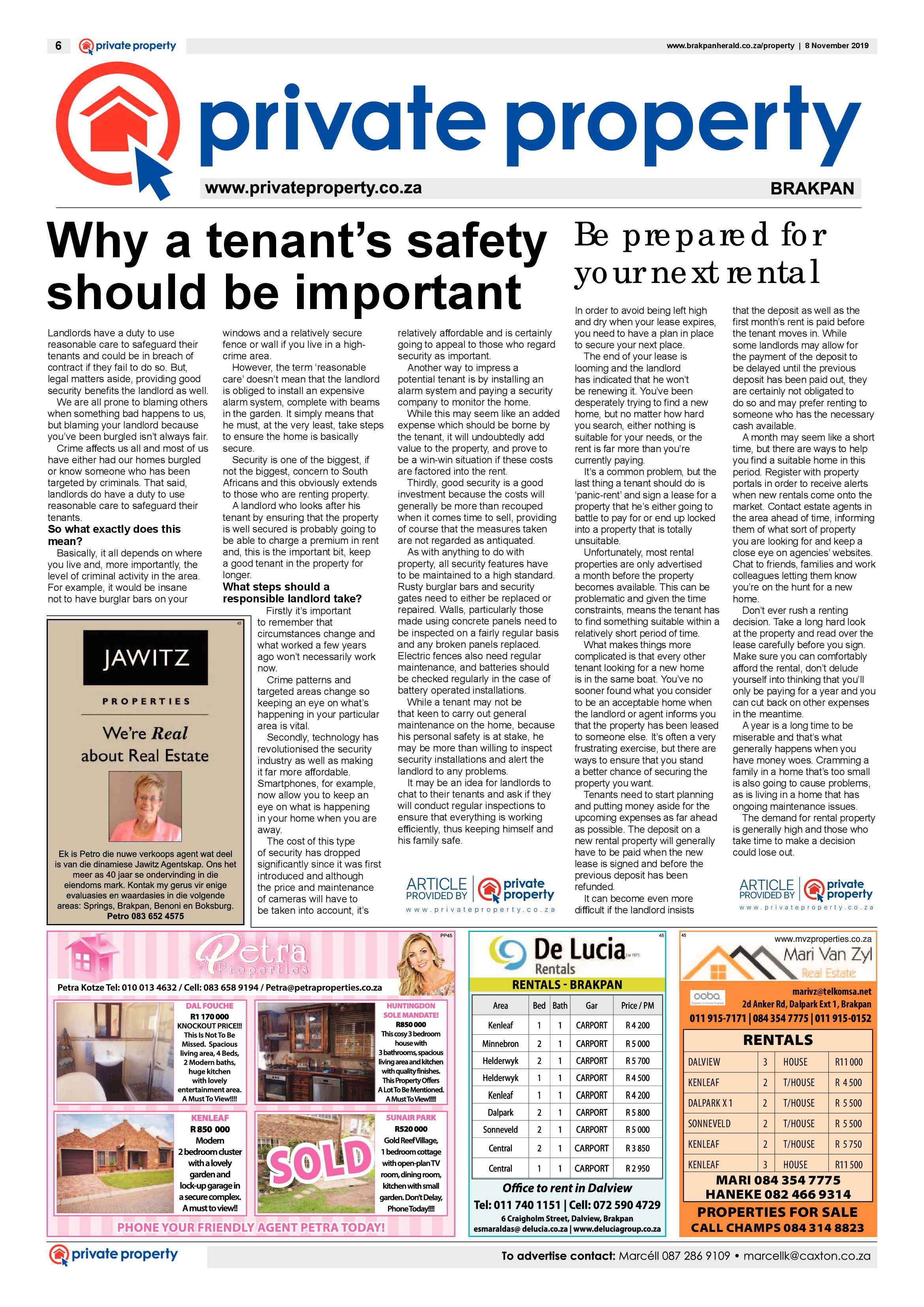 Brakpan Herald 08 November 2019 page 6