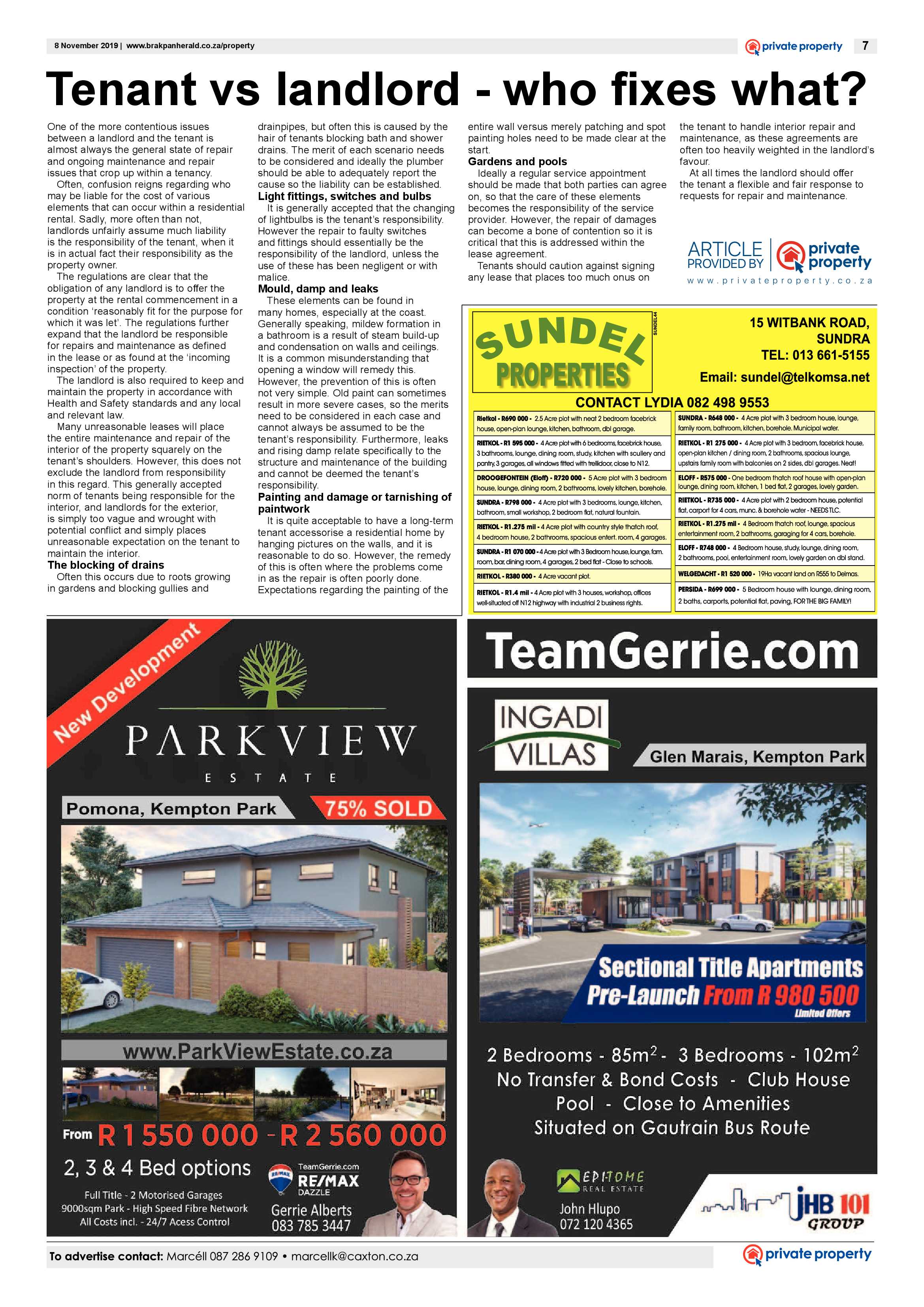Brakpan Herald 08 November 2019 page 7