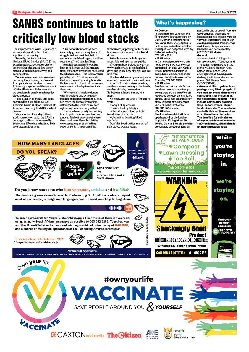Brakpan Herald 08 October 2021 page 4